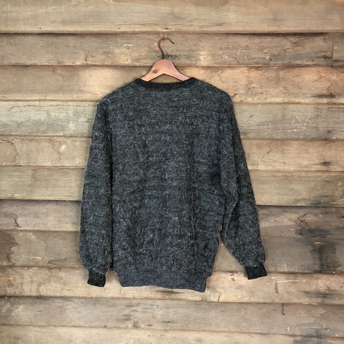 Japanese Brand Atopi Black mohair vintage Knitwear #010 Size US M / EU 48-50 / 2 - 11 Thumbnail
