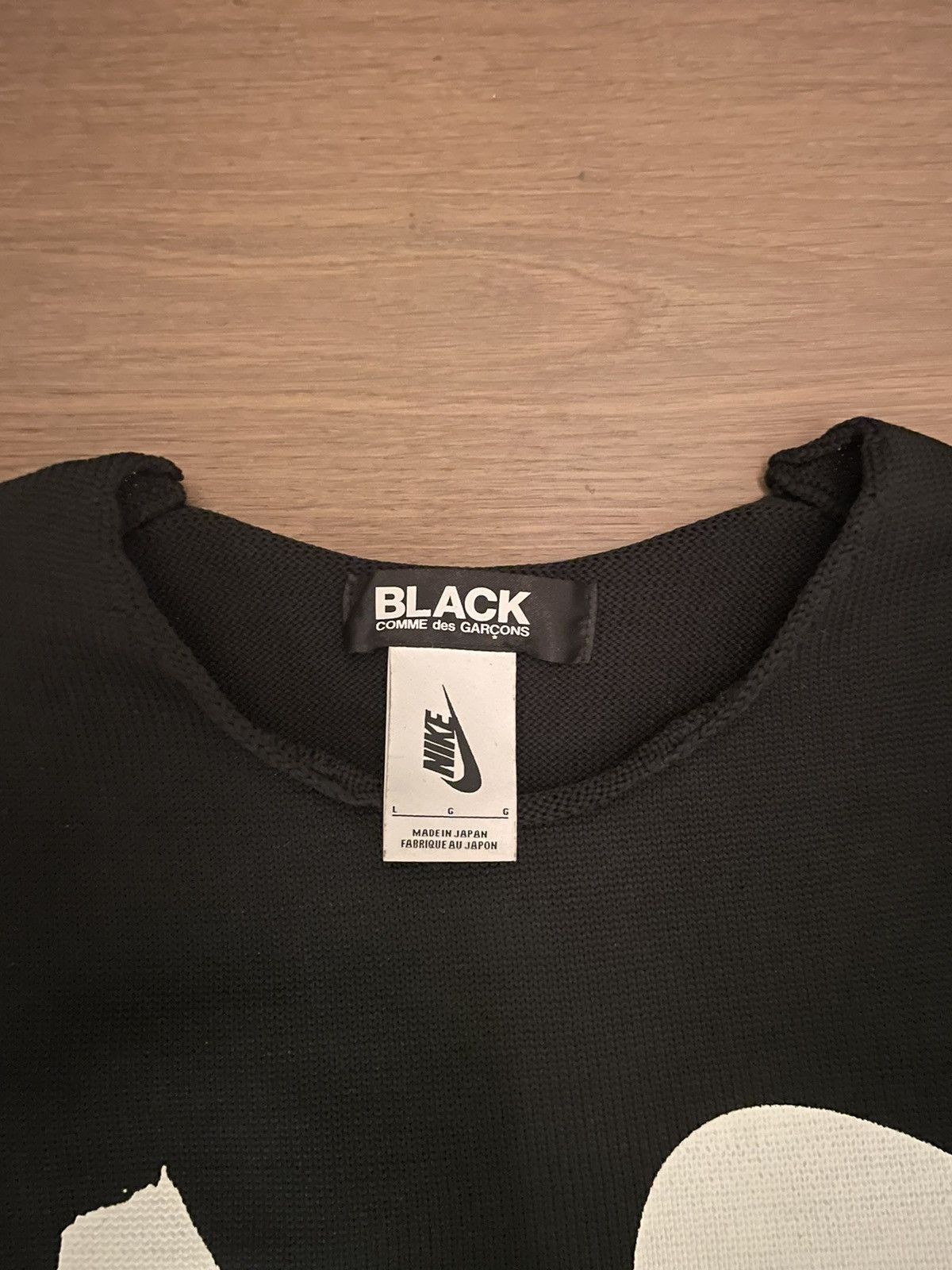 Comme des Garcons Black × Nike Commes des Garçon x Nike printed long sleeve sweater Size US L / EU 52-54 / 3 - 4 Thumbnail