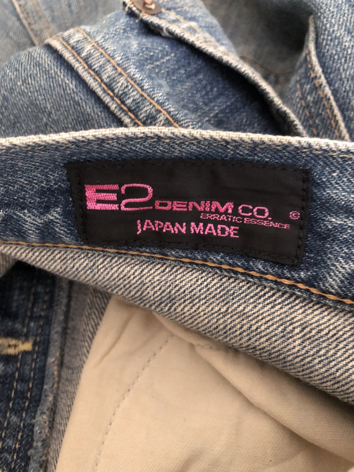Vintage E2 Denim Japan Erratic Essence Painter Denim Jeans Size US 34 / EU 50 - 18 Thumbnail