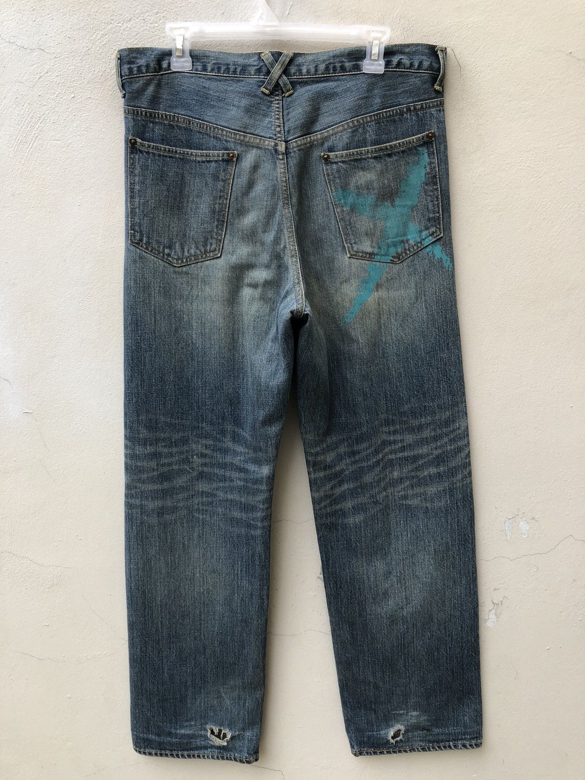 Vintage E2 Denim Japan Erratic Essence Painter Denim Jeans Size US 34 / EU 50 - 11 Thumbnail