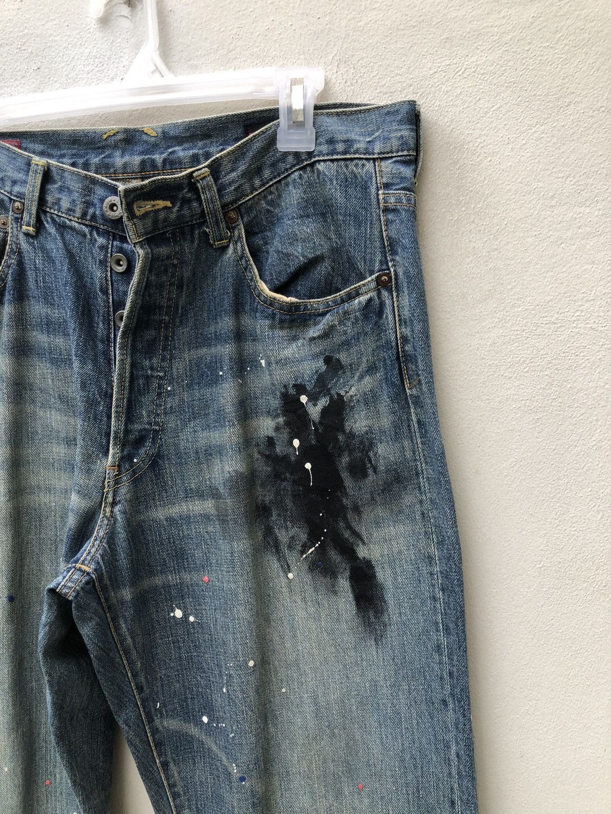 Vintage E2 Denim Japan Erratic Essence Painter Denim Jeans Size US 34 / EU 50 - 8 Thumbnail