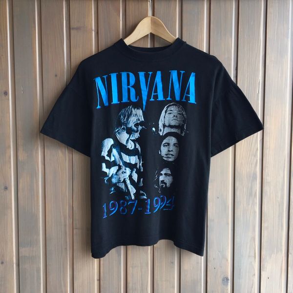 Vintage Vintage 90s NIRVANA 1987-1994 linę up image ratę t-shirt