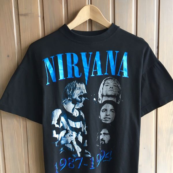 90s nirvana Euro bootleg Tシャツ　ニルヴァーナ肩幅44cm