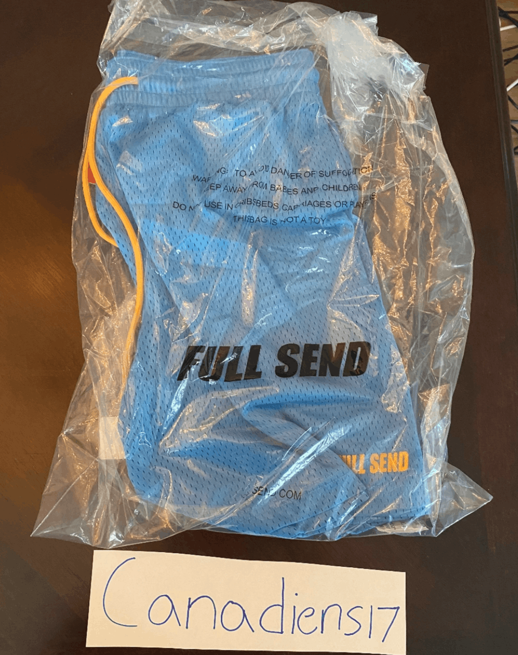 Full Send Full Send Blue Basketball Shorts *BRAND NEW* Size US 36 / EU 52 - 3 Thumbnail