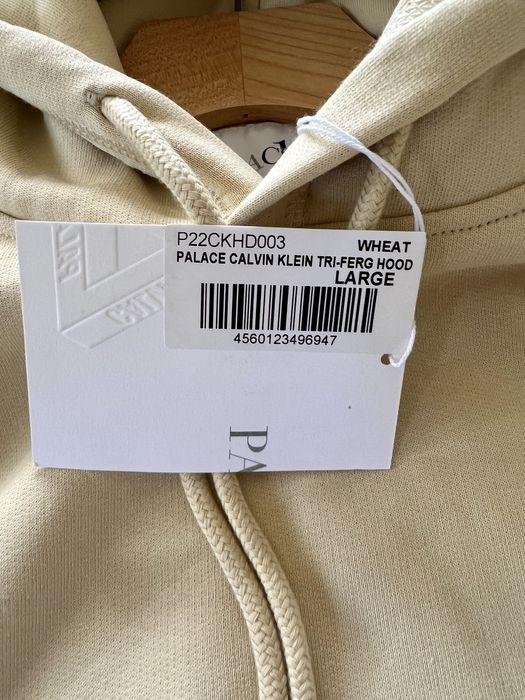 Calvin Klein CK1 Palace Tri-Ferg Hoodie Wheat | Grailed