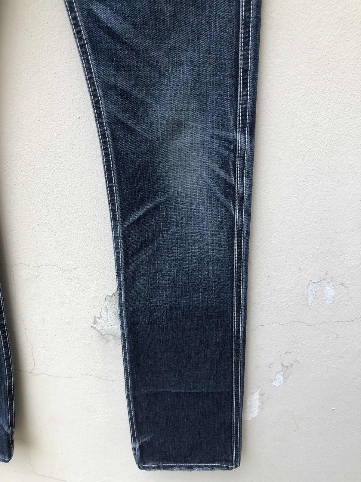 TMT T.M.T. Japan Distressed Denim Bush Pant Flare Jeans Size US 28 / EU 44 - 9 Thumbnail
