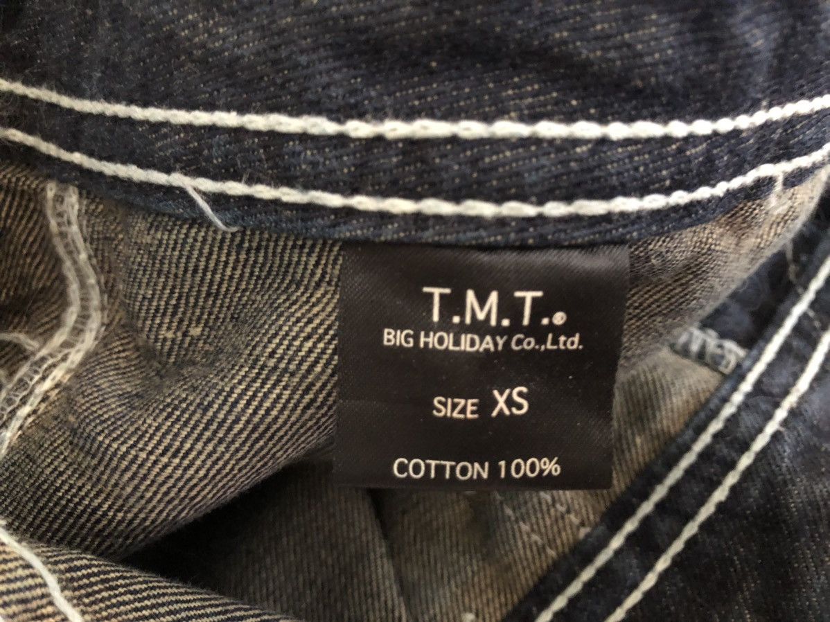 TMT T.M.T. Japan Distressed Denim Bush Pant Flare Jeans Size US 28 / EU 44 - 18 Thumbnail
