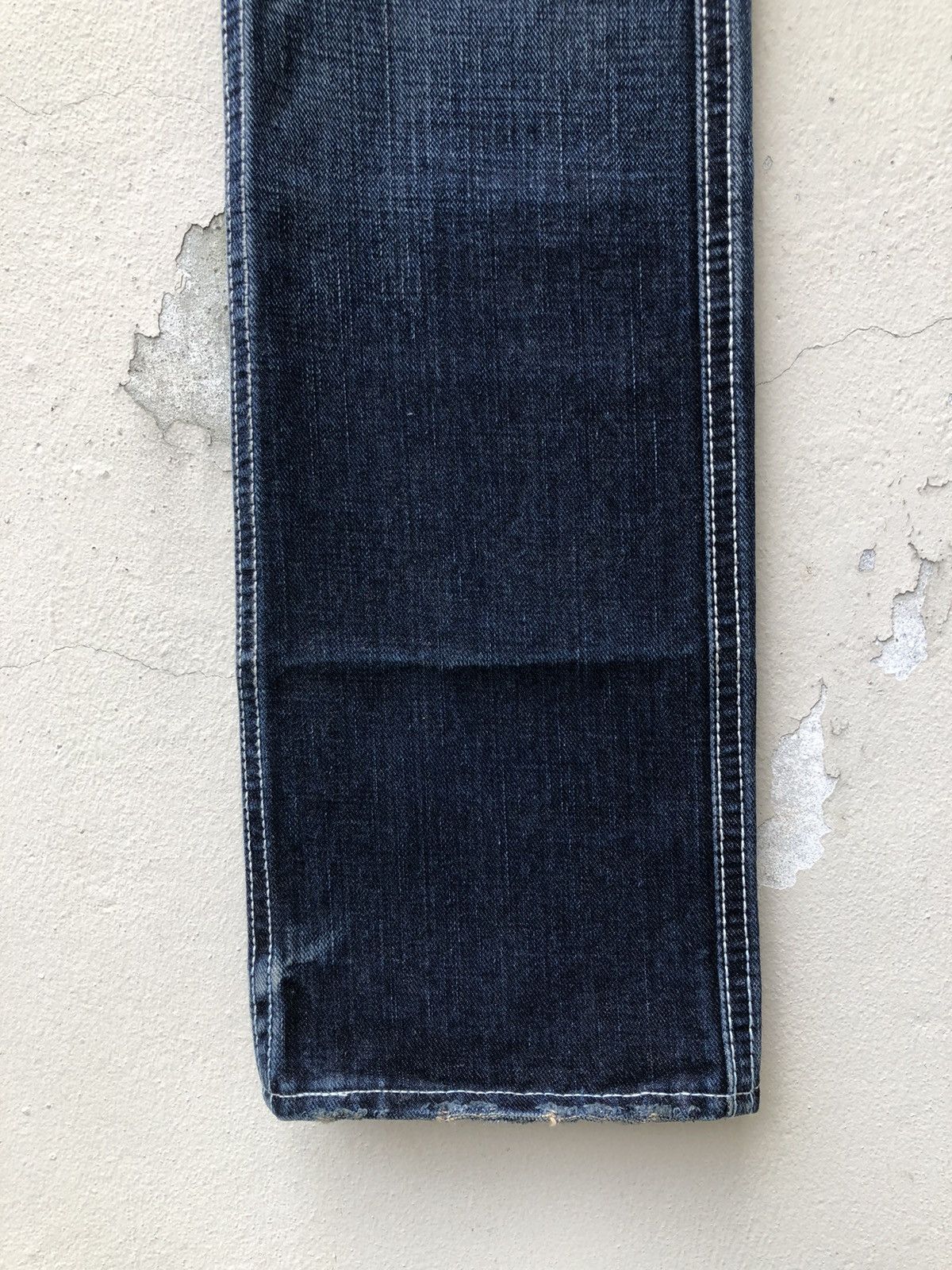 TMT T.M.T. Japan Distressed Denim Bush Pant Flare Jeans Size US 28 / EU 44 - 10 Thumbnail