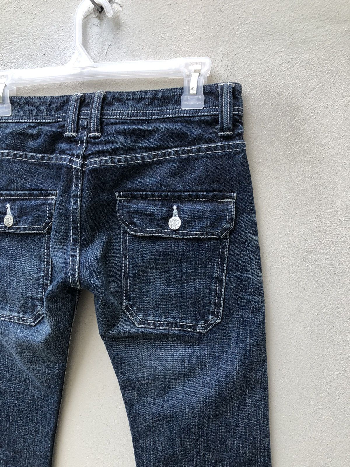 TMT T.M.T. Japan Distressed Denim Bush Pant Flare Jeans Size US 28 / EU 44 - 15 Thumbnail