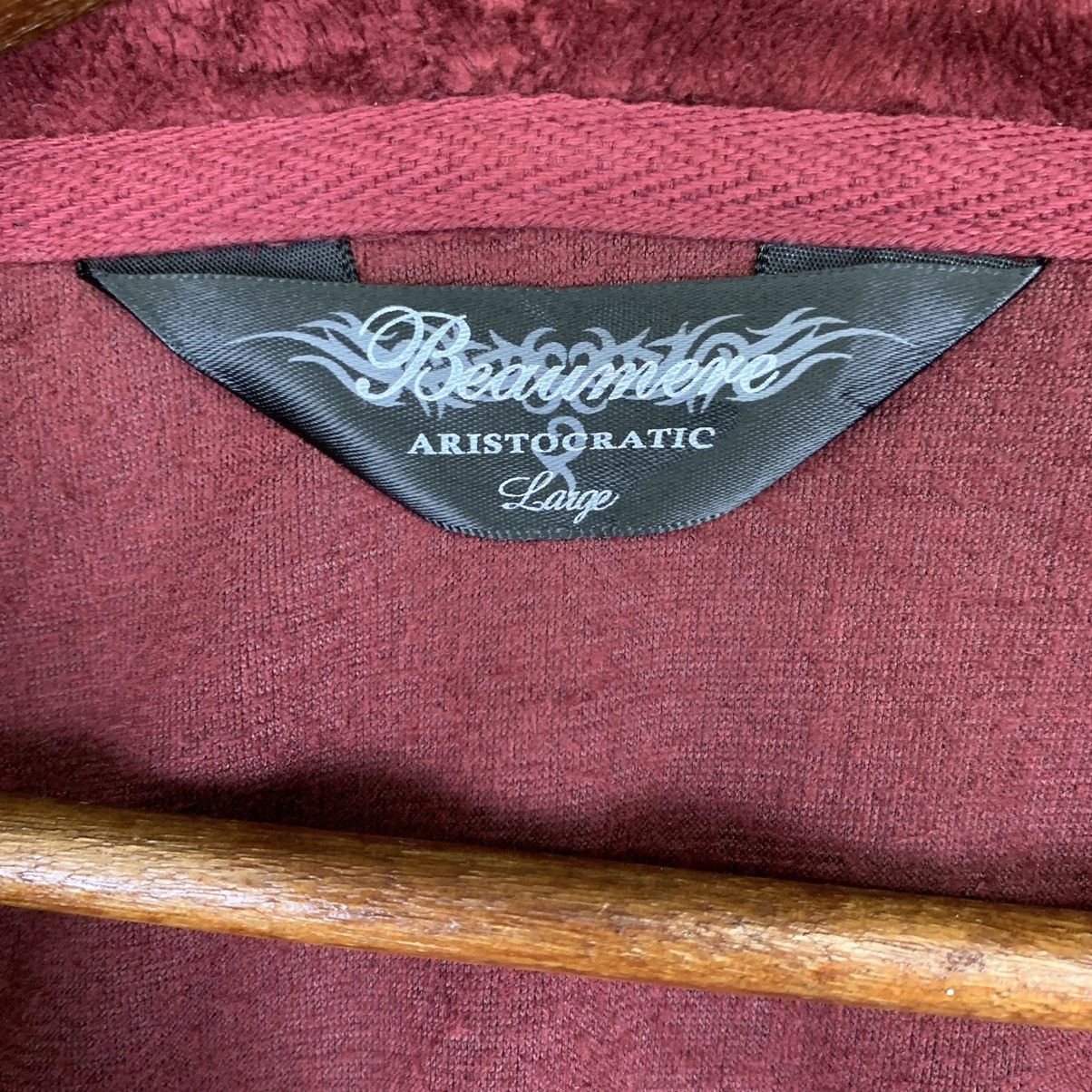 Seditionaries Beaumere Aristocratic Spellout Velvet Hoodie Zipper Jacket Size US L / EU 52-54 / 3 - 7 Thumbnail