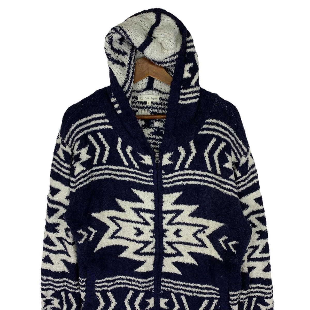 Homespun Knitwear Cubic Sugar Hoodie Native Bandana Knitwear Sweater Size US L / EU 52-54 / 3 - 2 Thumbnail