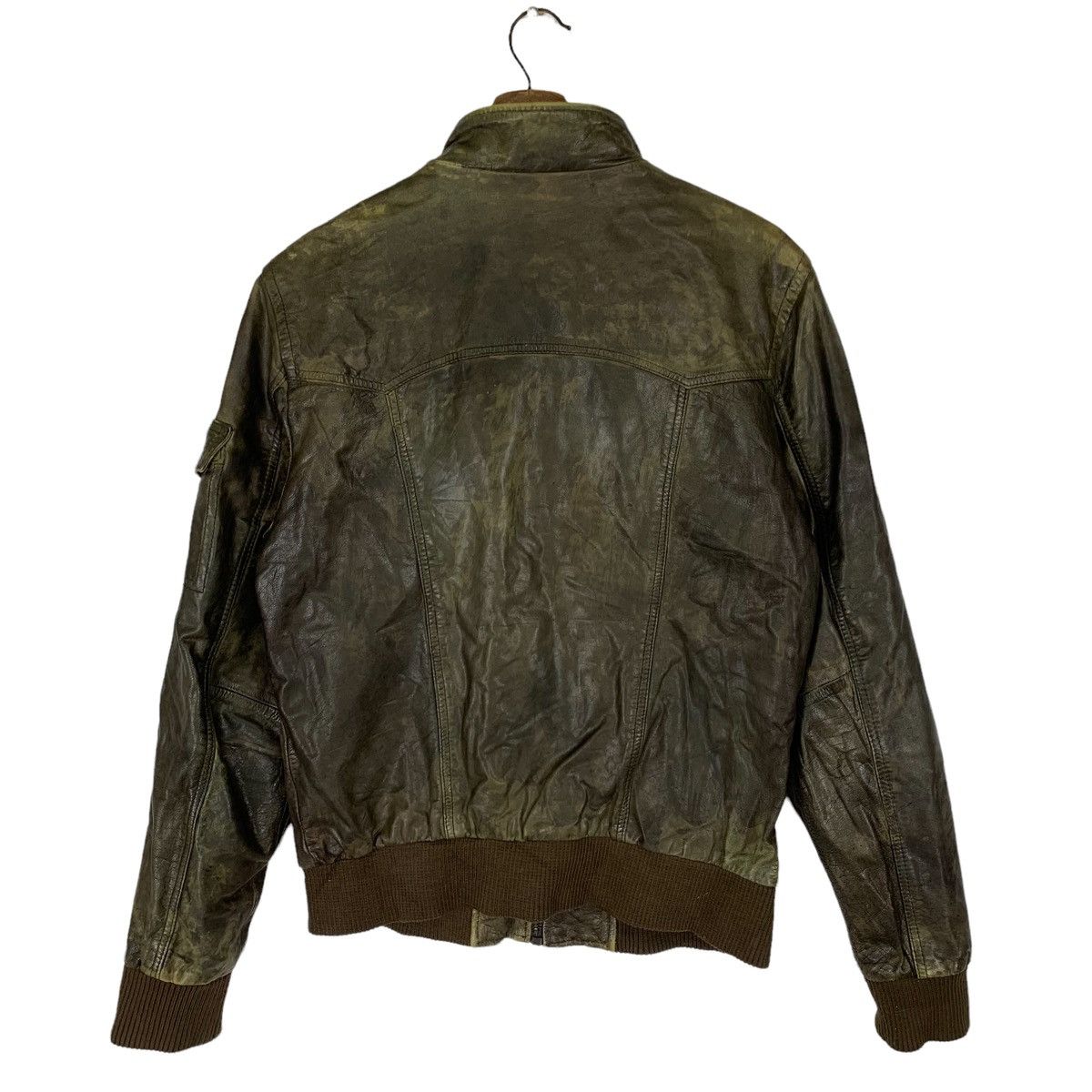 Genuine Leather Vintage Zara Young Varsity Bomber Leather Jacket Size US M / EU 48-50 / 2 - 6 Thumbnail