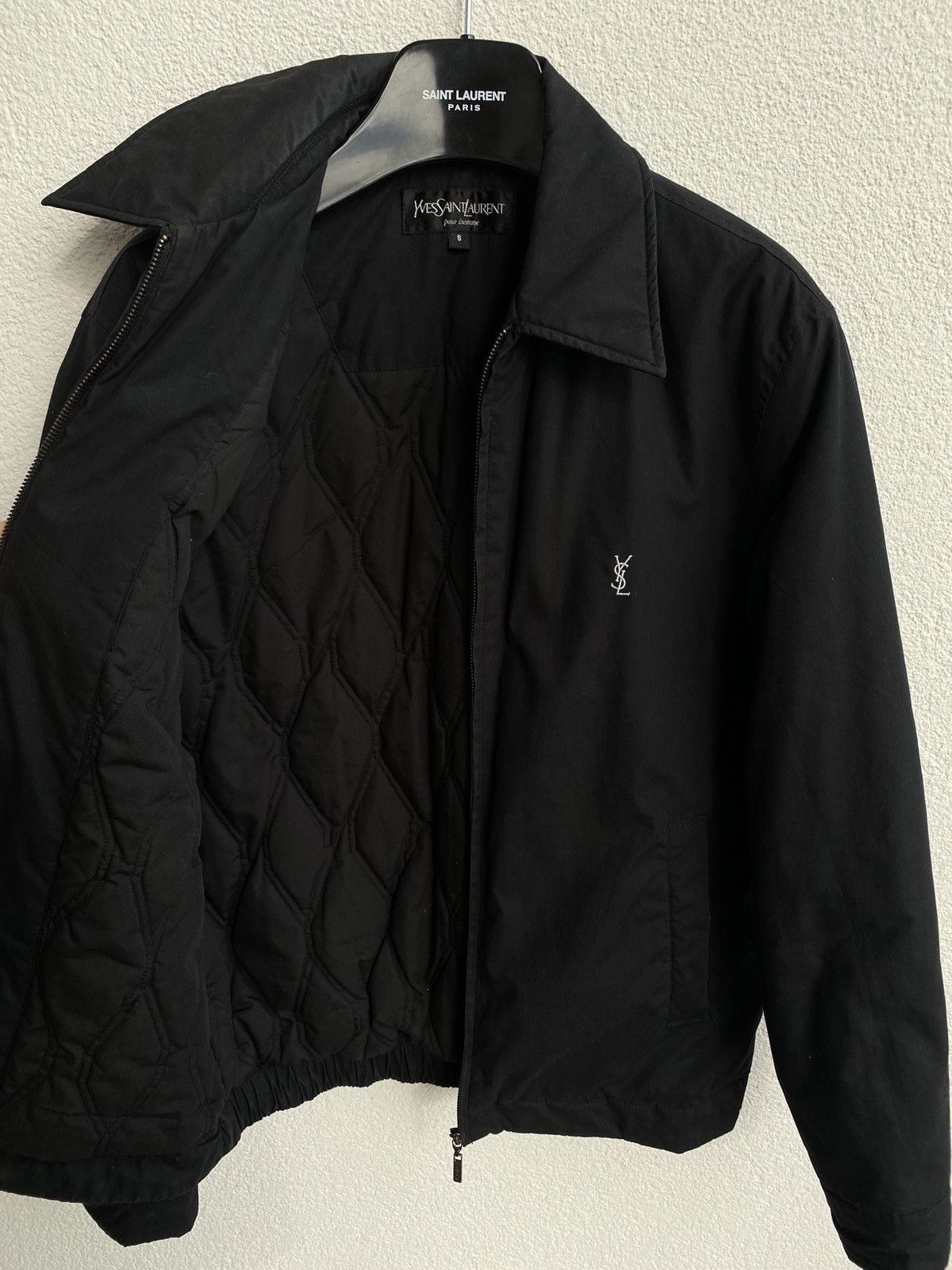 Vintage Warm Black YSL Jacket YSL Bomber | Grailed