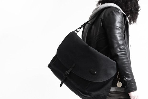 black messenger bag