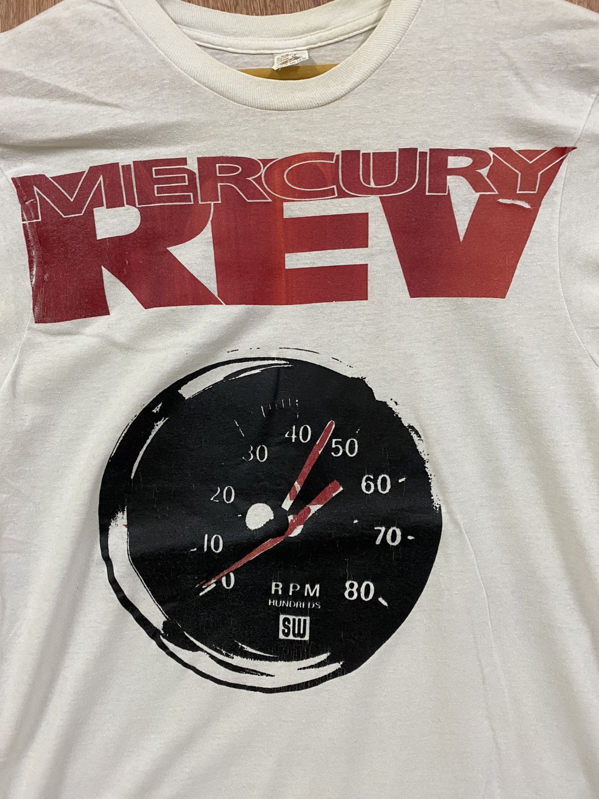 Band Tees vintage 1991 MERCURY REV gangster cigarettes promo t-shirts Size US L / EU 52-54 / 3 - 3 Thumbnail