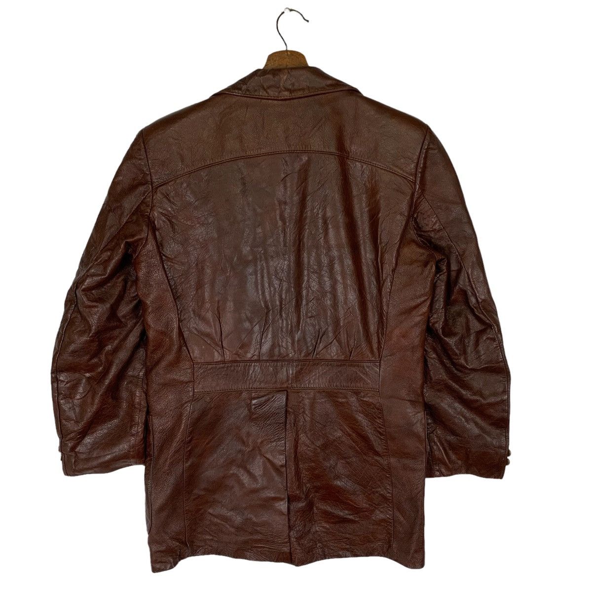 Genuine Leather Vintage Leather Bound Trench Jacket Size US L / EU 52-54 / 3 - 6 Thumbnail