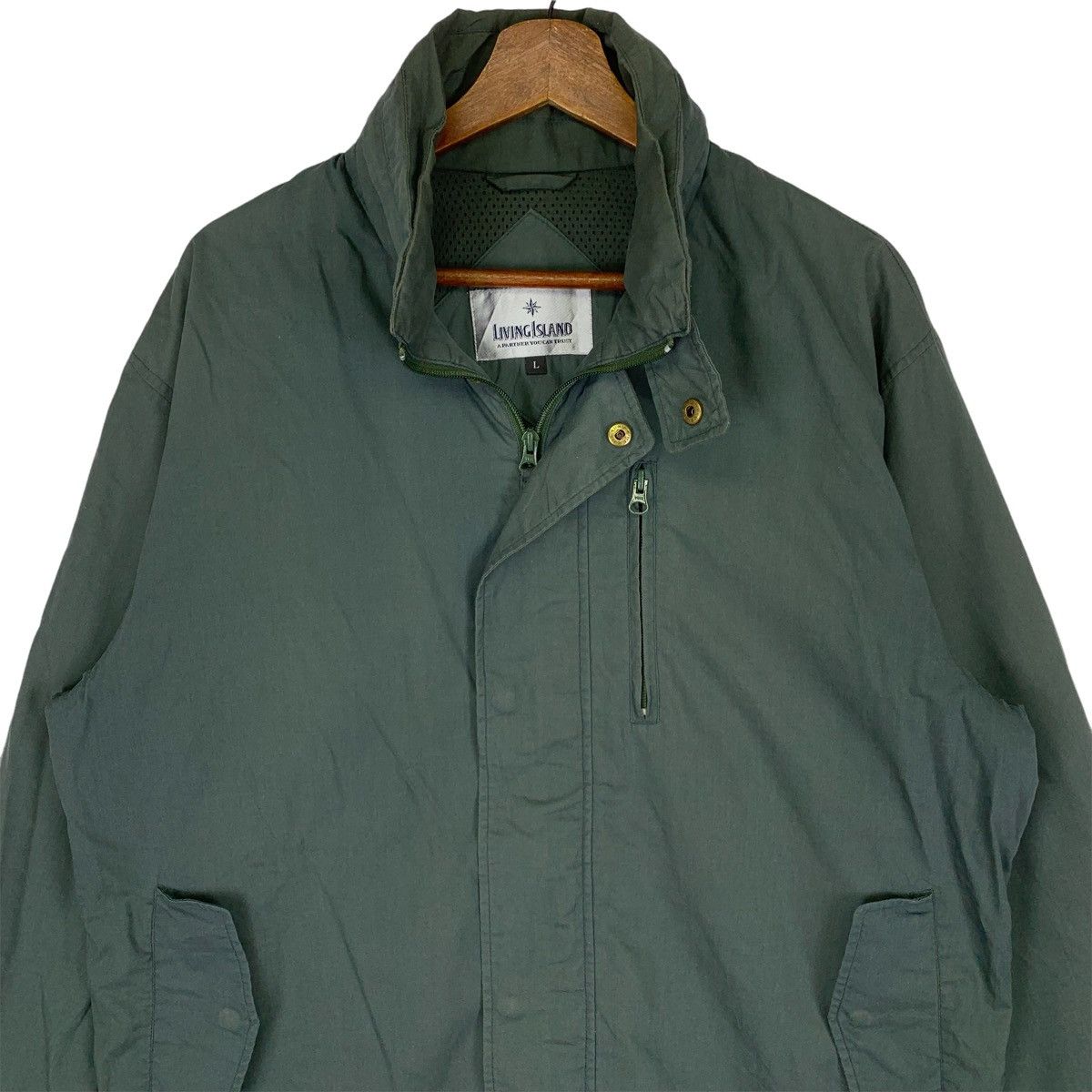 Japanese Brand Living Island Windbreaker Zipper Jacket Size US L / EU 52-54 / 3 - 2 Thumbnail