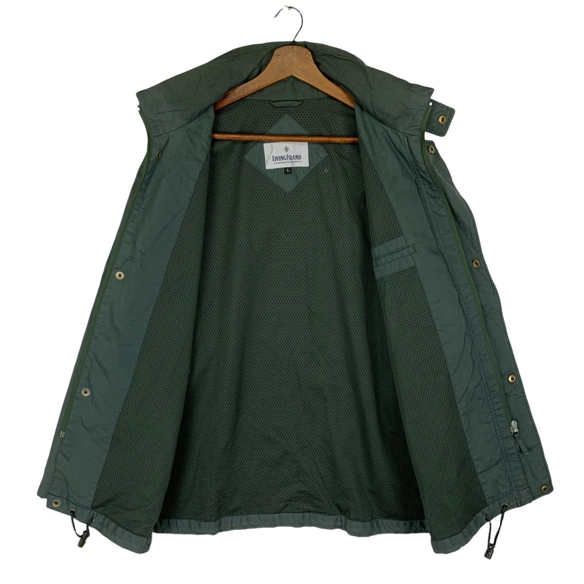 Japanese Brand Living Island Windbreaker Zipper Jacket Size US L / EU 52-54 / 3 - 5 Thumbnail