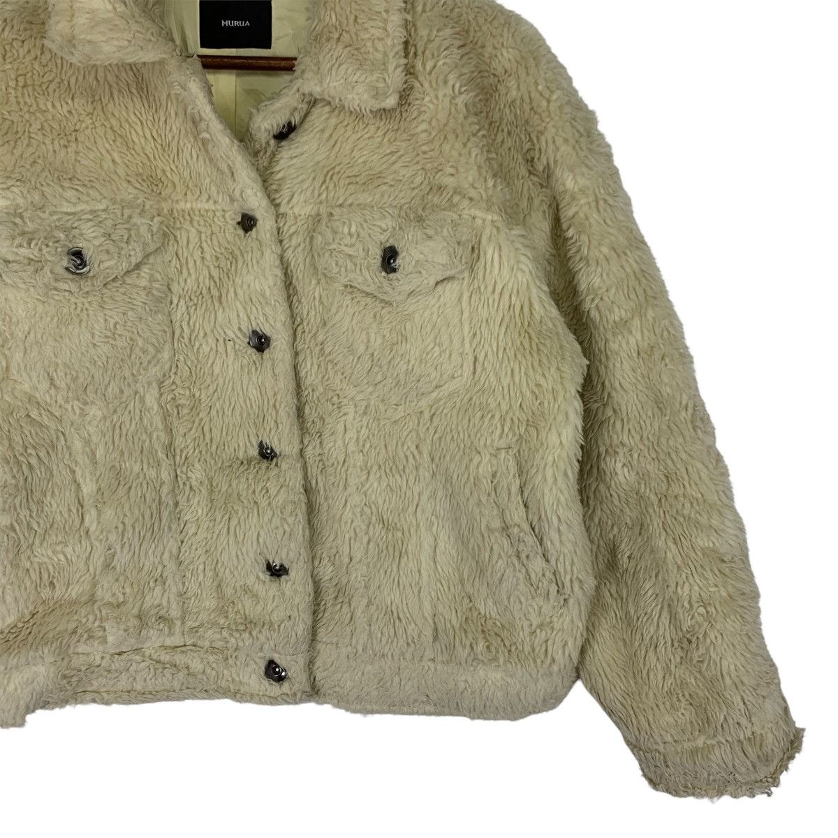 Japanese Brand Vintage Murua Sherpa Wool Button Jacket Size US S / EU 44-46 / 1 - 3 Thumbnail