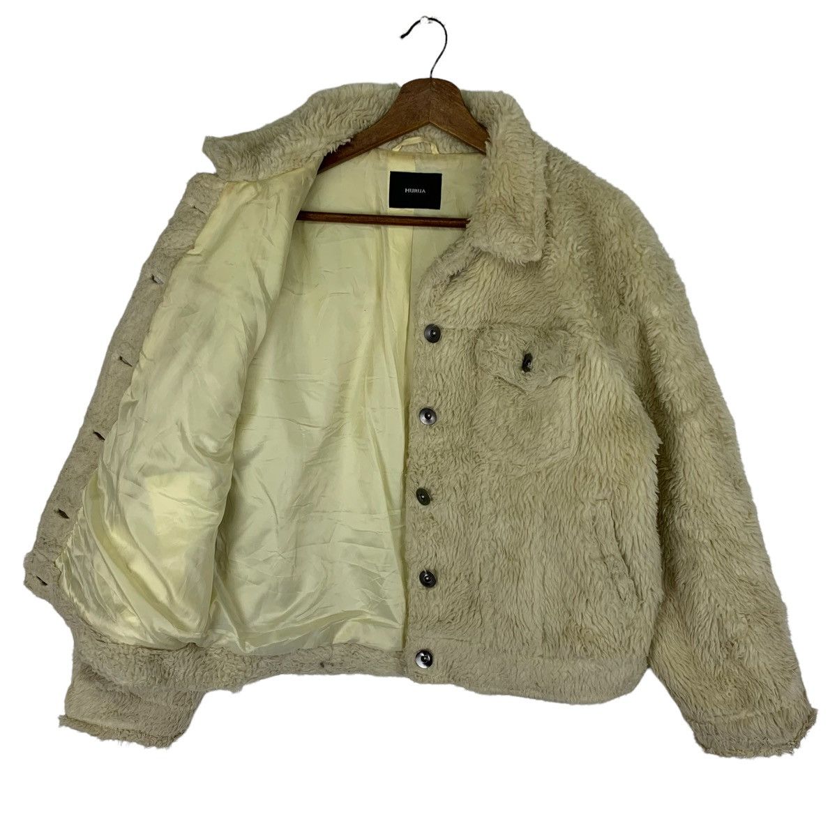Japanese Brand Vintage Murua Sherpa Wool Button Jacket Size US S / EU 44-46 / 1 - 4 Thumbnail