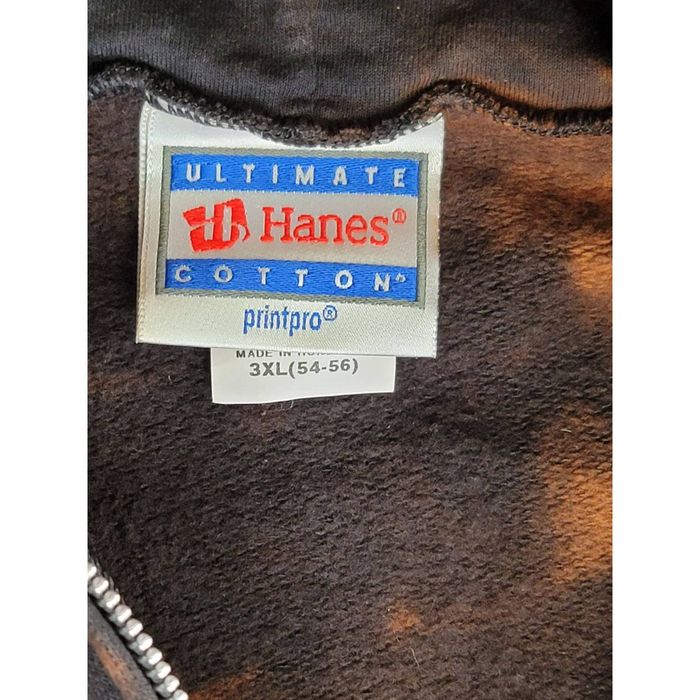 Vintage 90'S Hanes Ultimate Cotton plain blank sweatshirt, men's size L. cotton navy blue type Vintage Second Hand