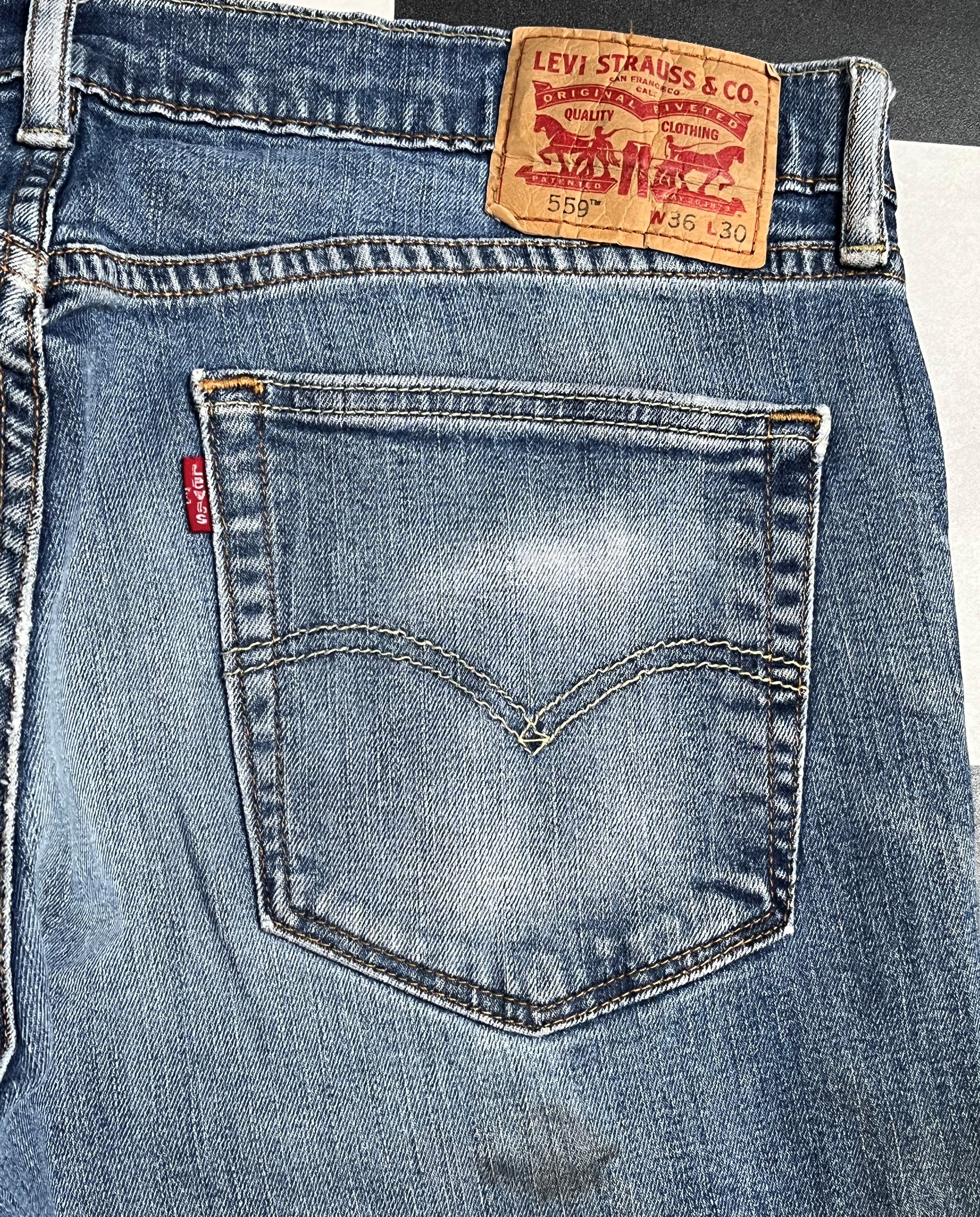 Levi's × Vintage Vintage Levis 559 Distressed Denim Jeans L279 Size US 36 / EU 52 - 13 Thumbnail