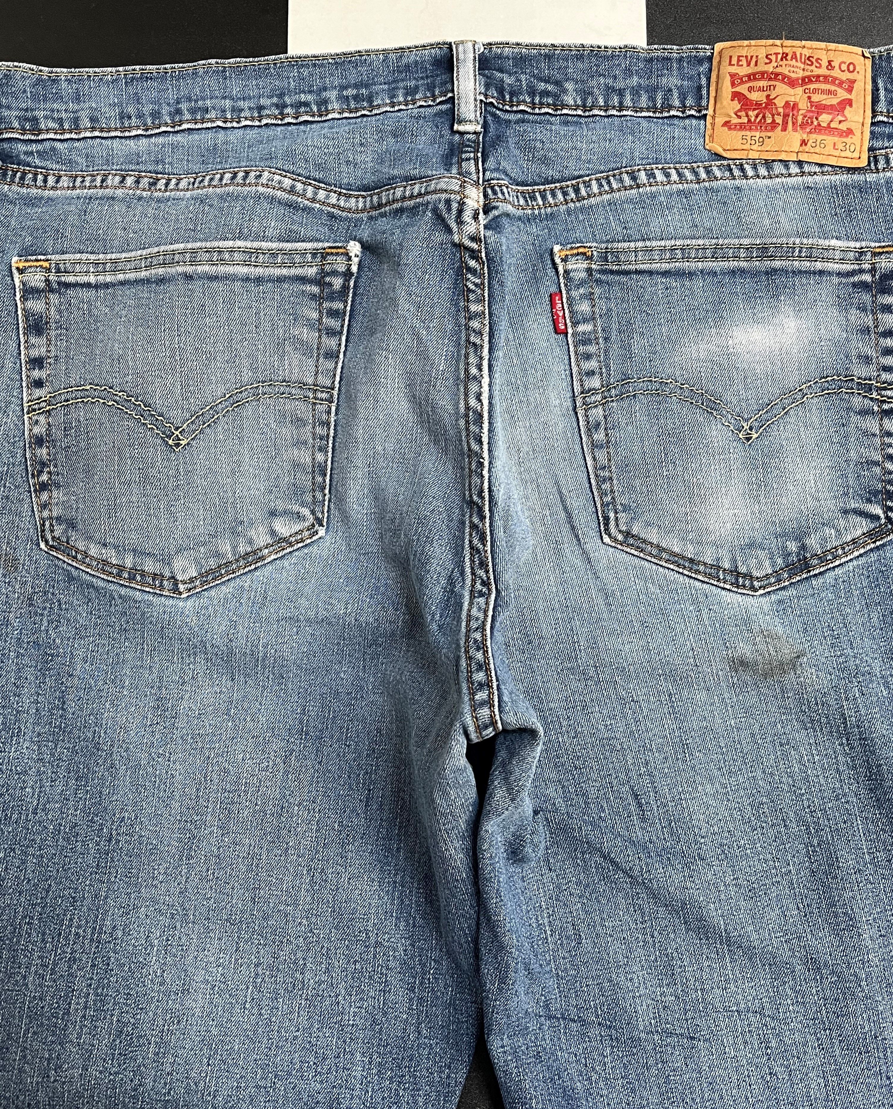 Levi's × Vintage Vintage Levis 559 Distressed Denim Jeans L279 Size US 36 / EU 52 - 12 Thumbnail