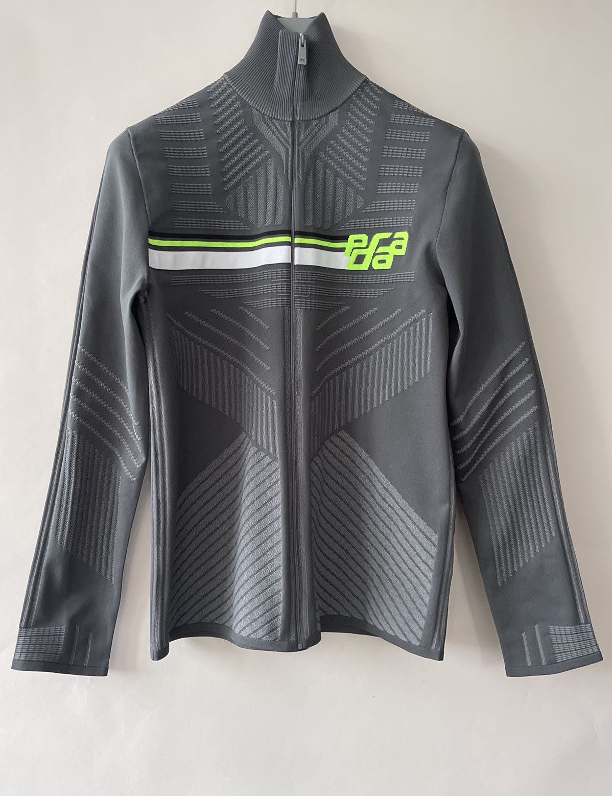 $1.9K Prada Tech Knit Top Cardigan