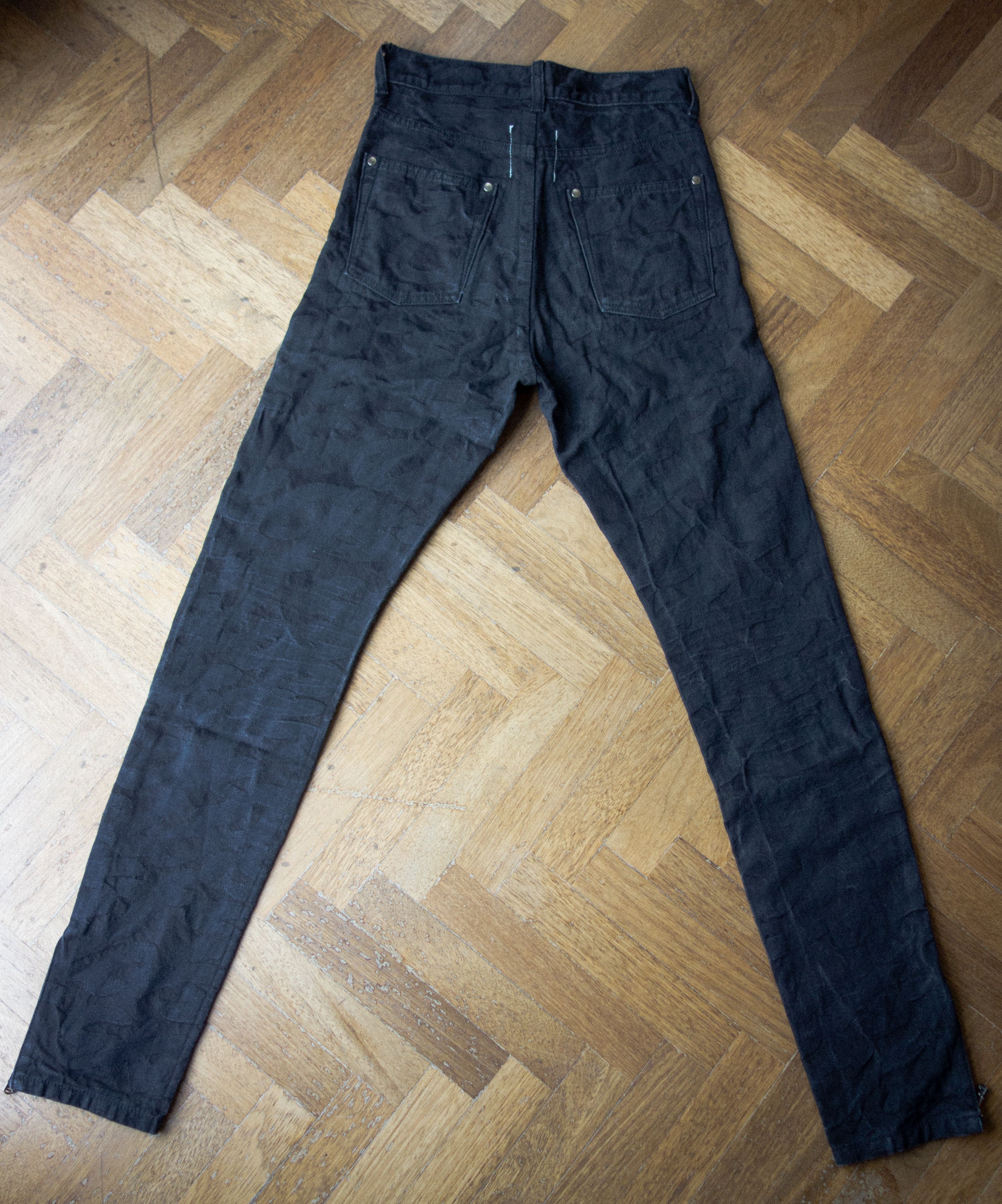 Takahiromiyashita The Soloist. SS17 Soloist Jacquard Text Zipper Pants (Black) Size US 26 / EU 42 - 4 Thumbnail