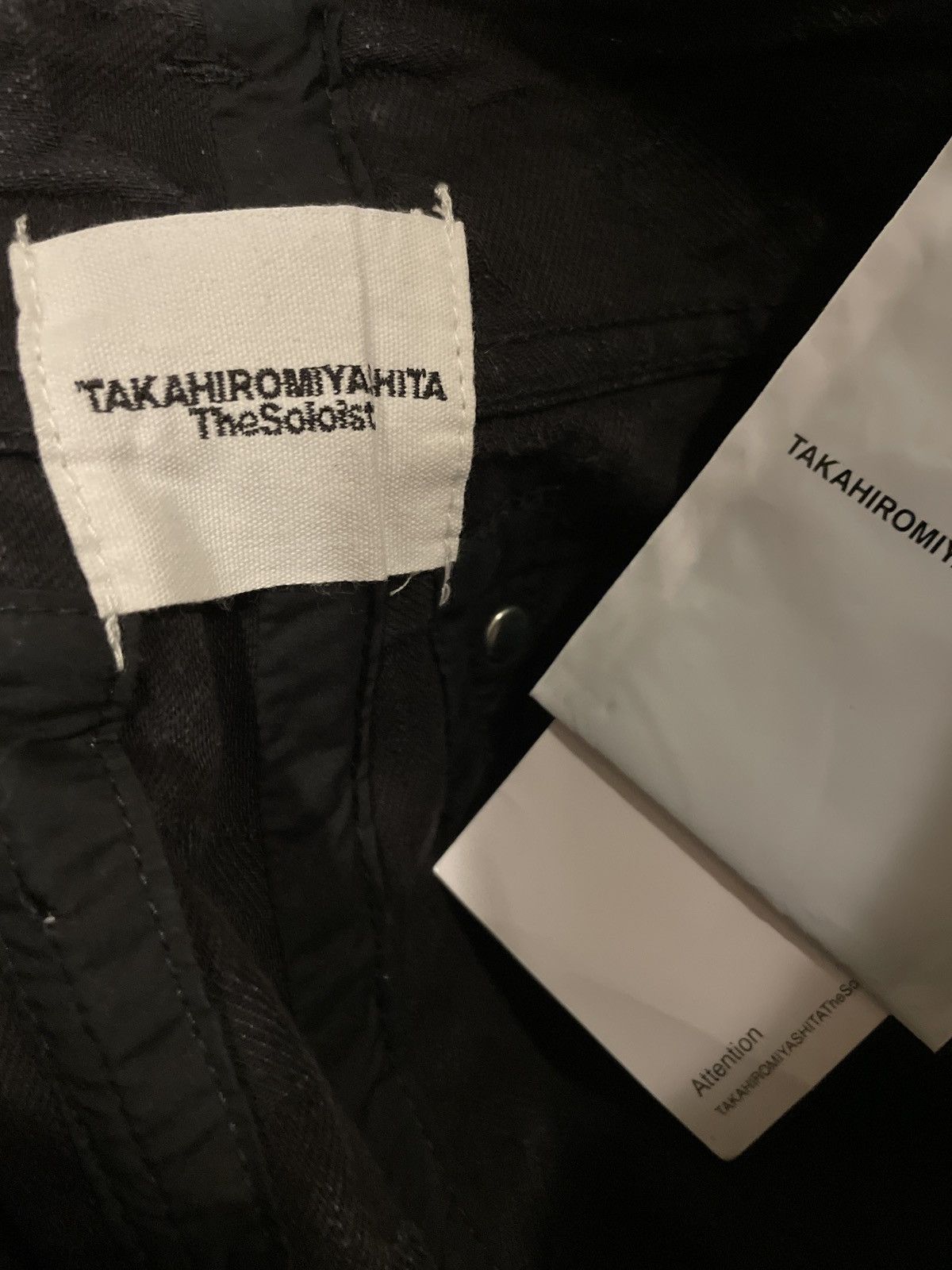 Takahiromiyashita The Soloist. SS17 Soloist Jacquard Text Zipper Pants (Black) Size US 26 / EU 42 - 7 Thumbnail