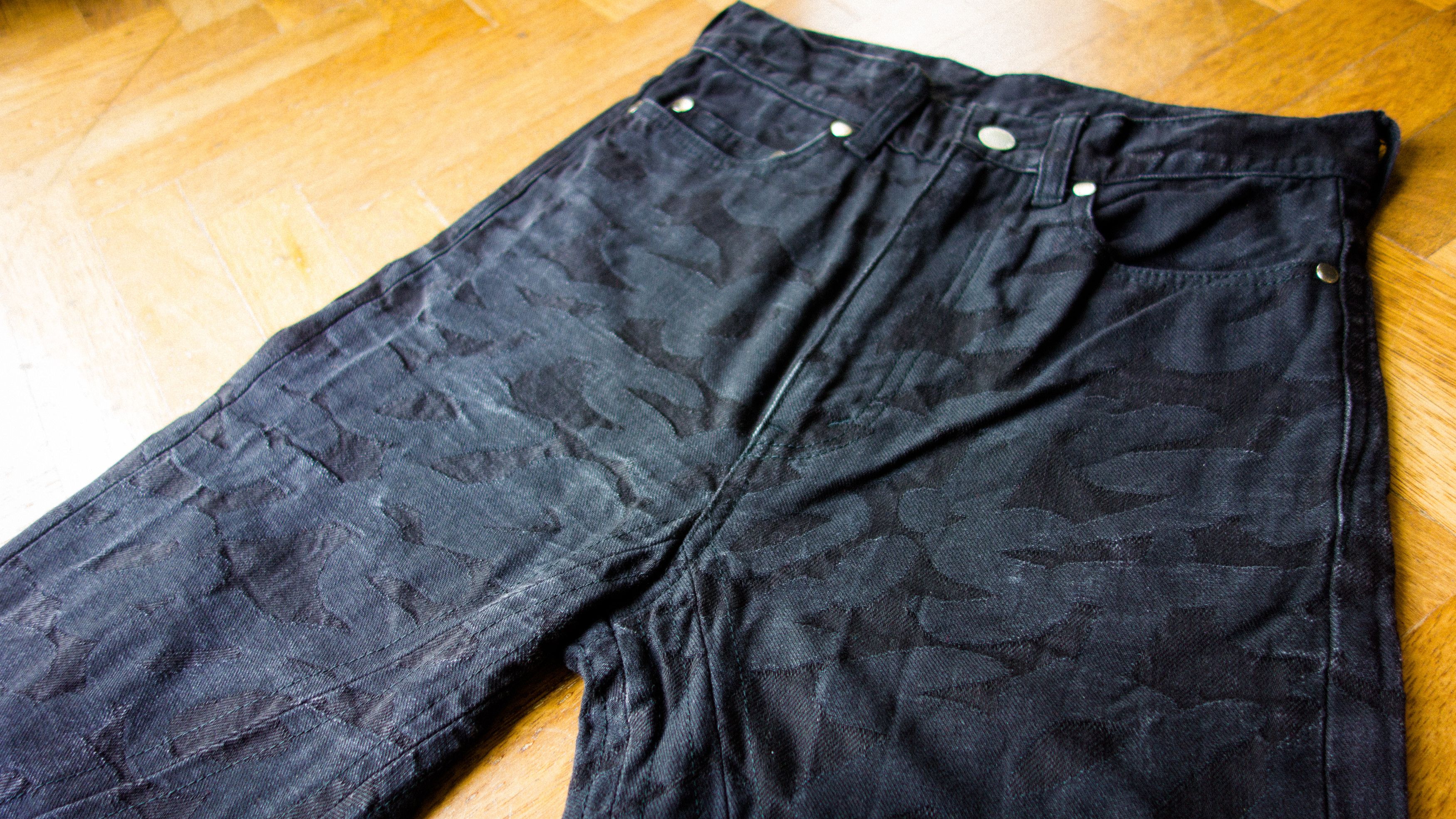 Takahiromiyashita The Soloist. SS17 Soloist Jacquard Text Zipper Pants (Black) Size US 26 / EU 42 - 2 Thumbnail