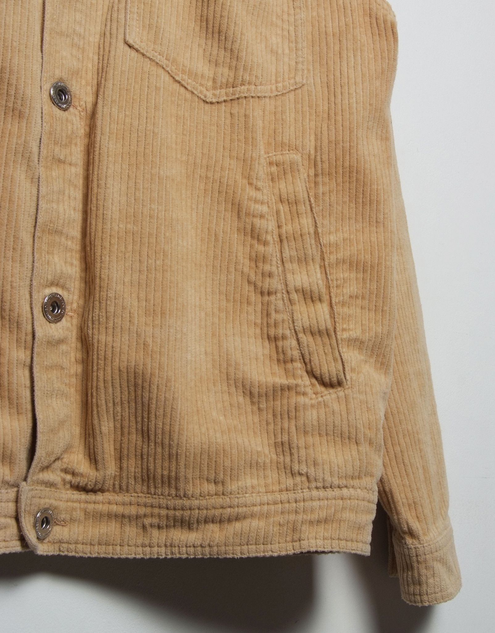 Japanese Brand Roaring Wild Corduroy Beige Jacket UNDERGROUND COUTURE RARE Size US M / EU 48-50 / 2 - 6 Thumbnail