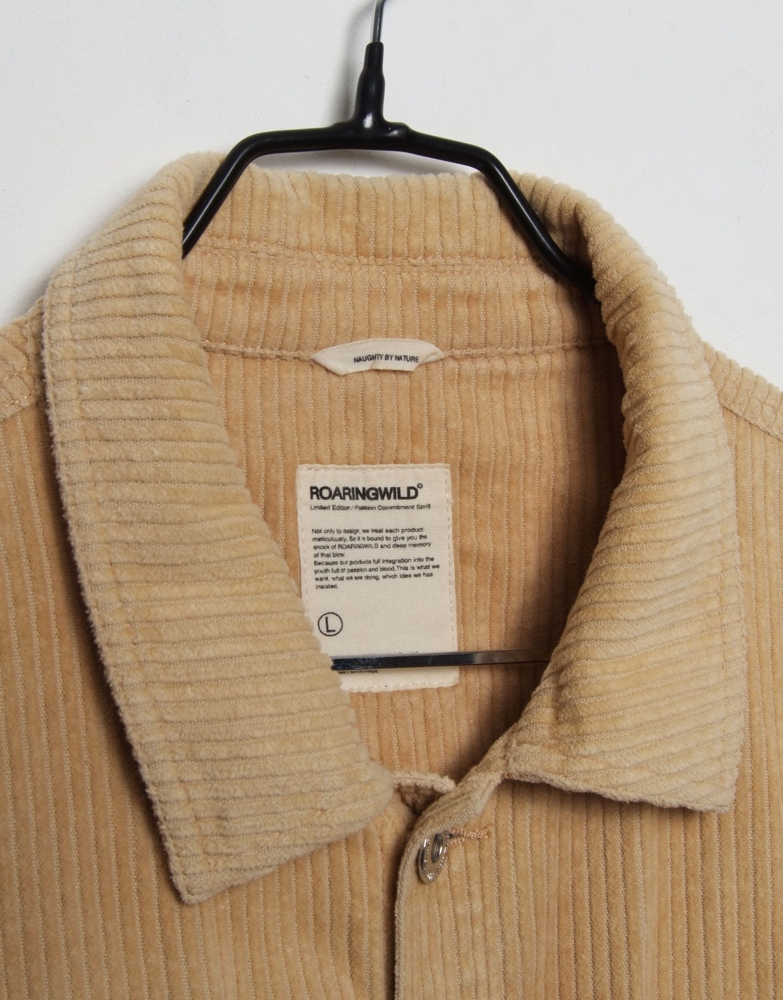 Japanese Brand Roaring Wild Corduroy Beige Jacket UNDERGROUND COUTURE RARE Size US M / EU 48-50 / 2 - 4 Thumbnail