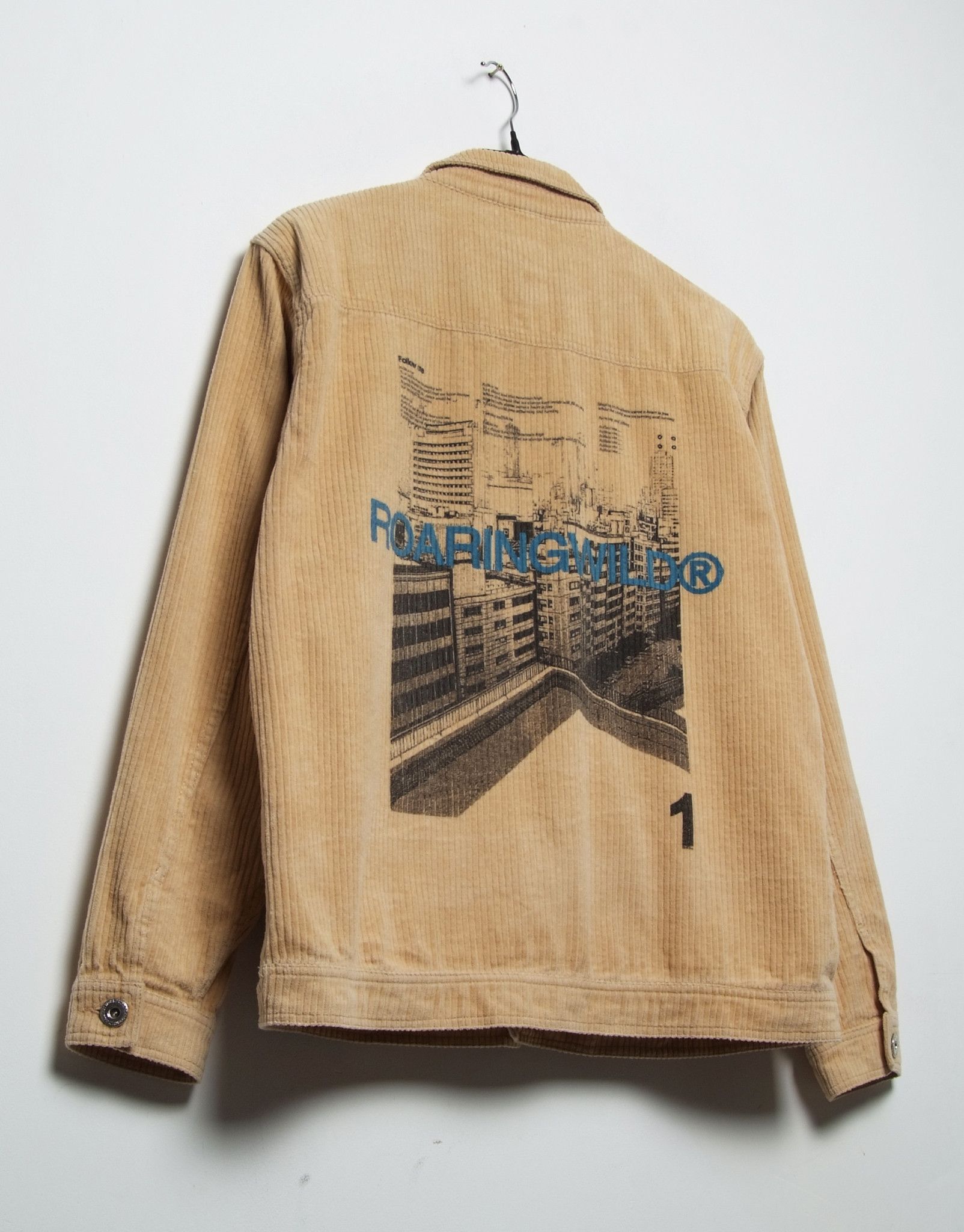 Japanese Brand Roaring Wild Corduroy Beige Jacket UNDERGROUND COUTURE RARE Size US M / EU 48-50 / 2 - 1 Thumbnail