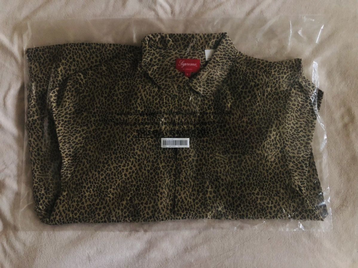 Supreme Supreme Leopard Silk S/S Shirt (Tan) Large Size US L / EU 52-54 / 3 - 1 Thumbnail