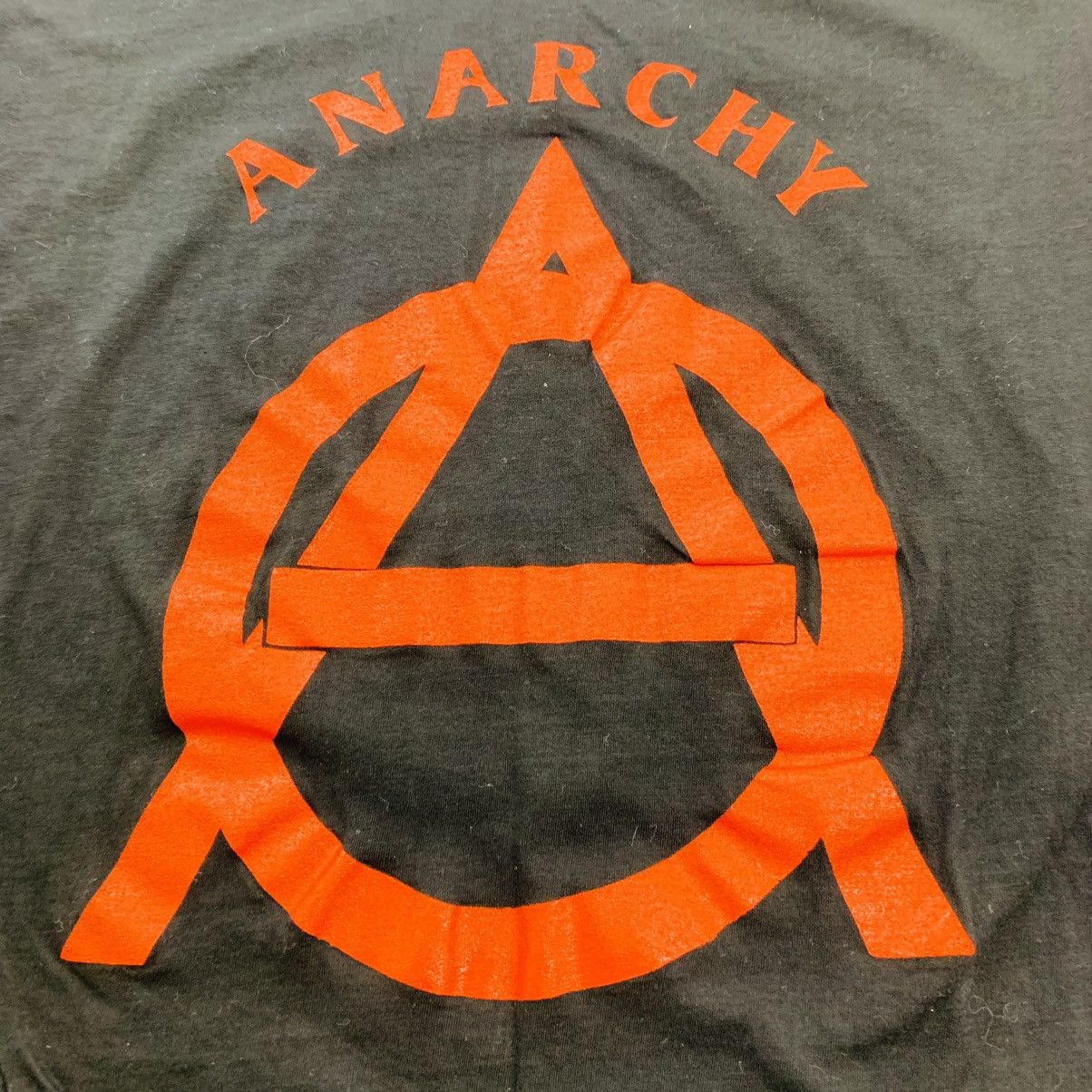 Urban Backwoods Anarchy A Vintage Logo Heren T-Shirt Met Lange Mouwen Zwart Maat XL