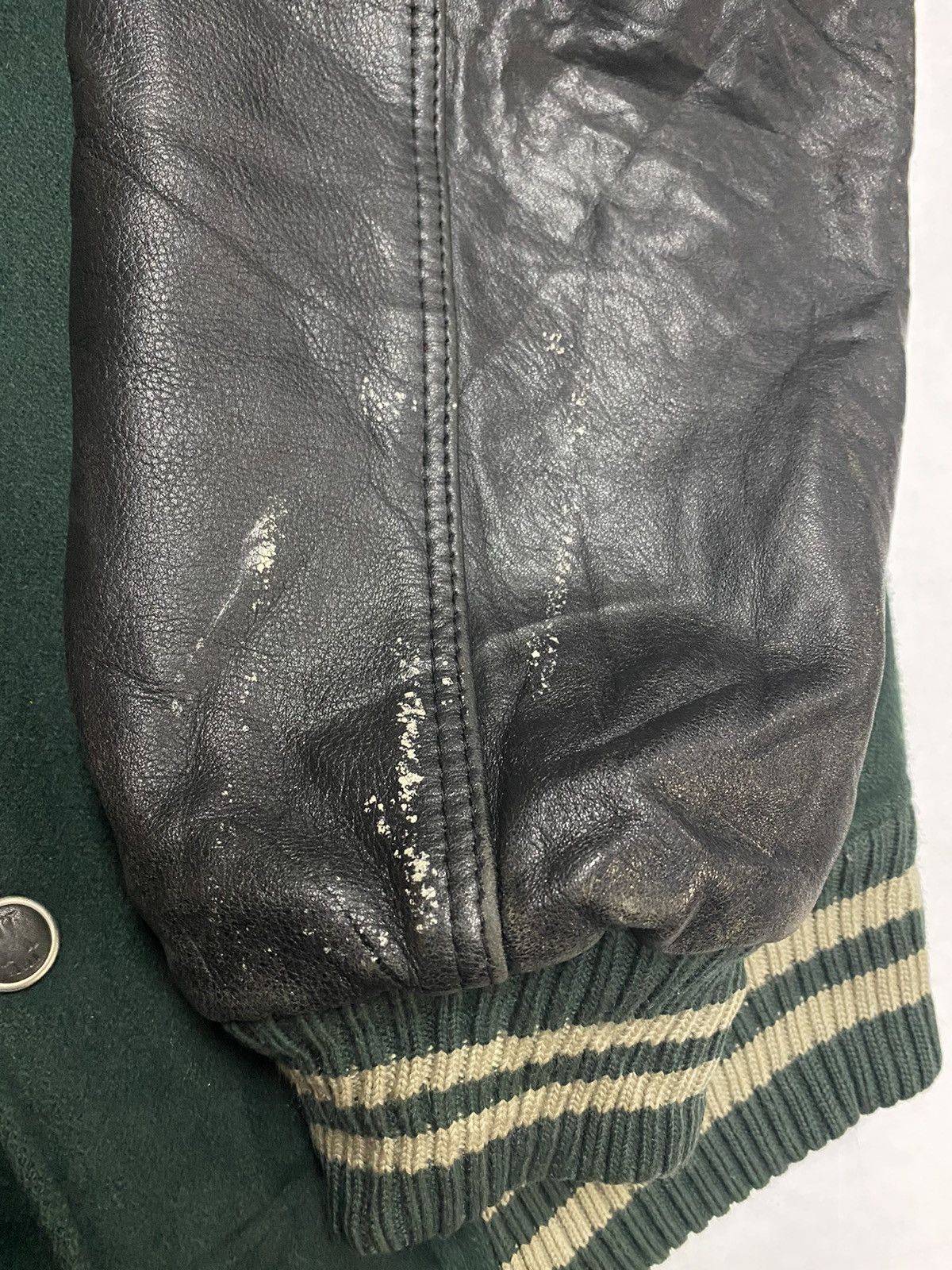 ABAHOUSE Vintage Abahouse Patches Varsity Leather Jacket Size US L / EU 52-54 / 3 - 10 Thumbnail