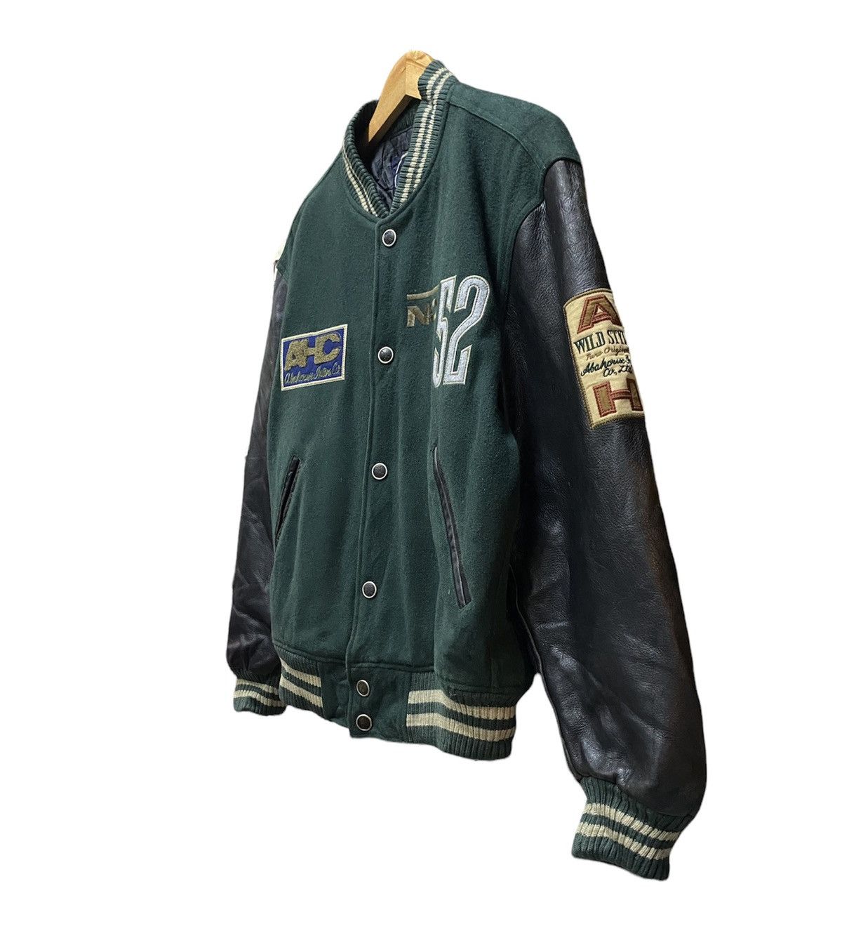 ABAHOUSE Vintage Abahouse Patches Varsity Leather Jacket Size US L / EU 52-54 / 3 - 3 Thumbnail