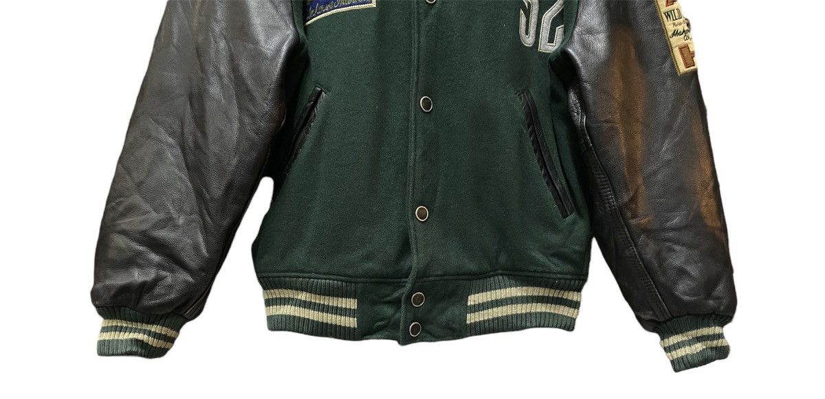 ABAHOUSE Vintage Abahouse Patches Varsity Leather Jacket Size US L / EU 52-54 / 3 - 6 Thumbnail