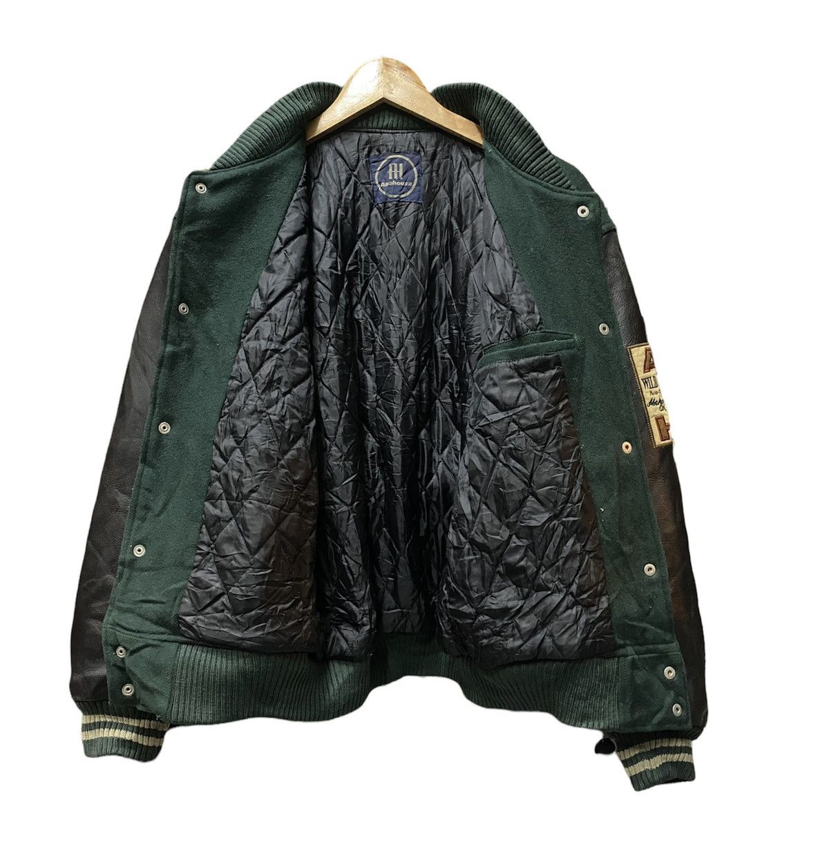 ABAHOUSE Vintage Abahouse Patches Varsity Leather Jacket Size US L / EU 52-54 / 3 - 8 Thumbnail