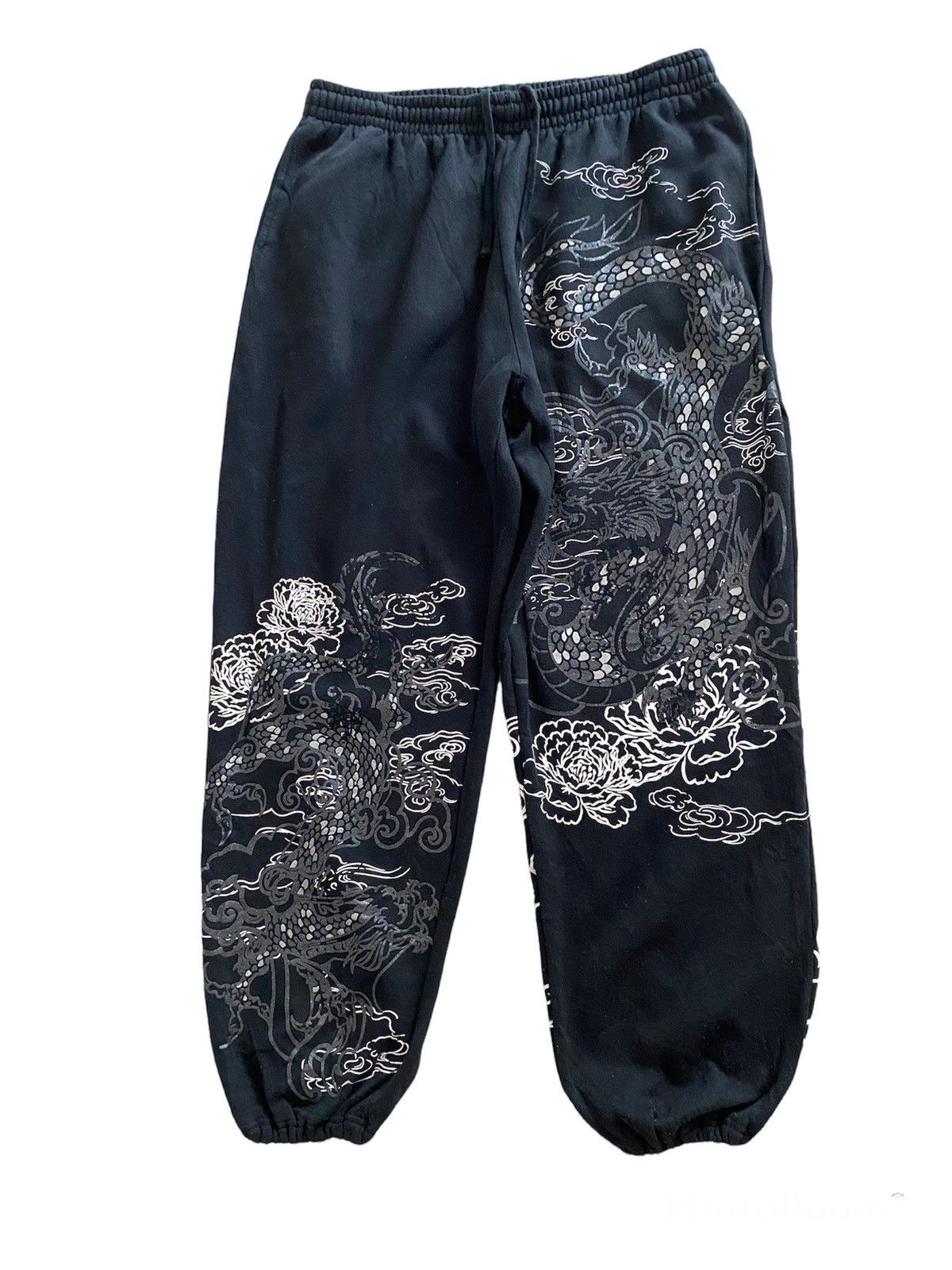 Japanese Brand × Vintage 🇯🇵JAPAN Dragon Pants Big Logo Oversized Rapper design Size US 34 / EU 50 - 1 Thumbnail
