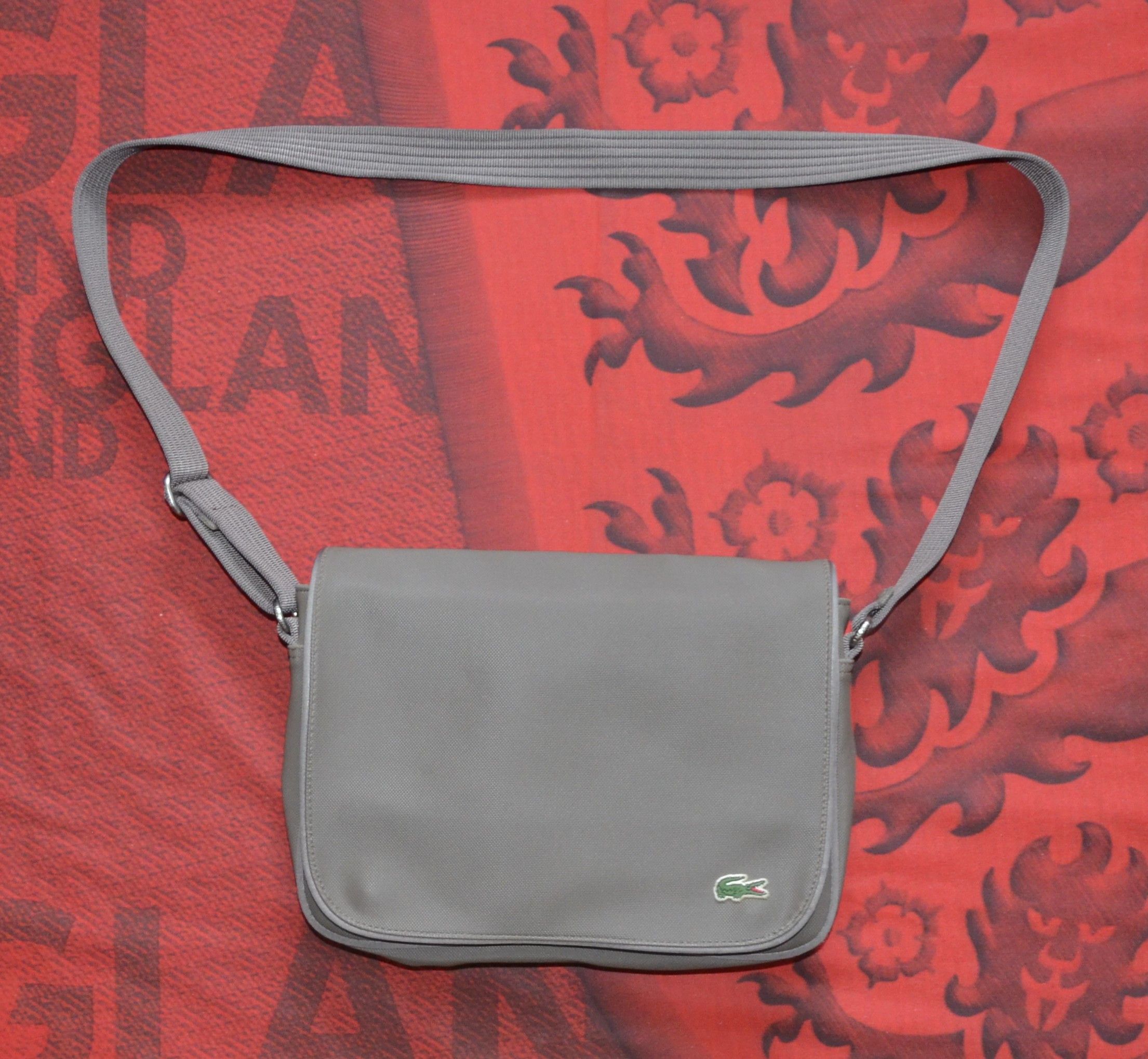 Lacoste Lacoste PVC Messenger Unisex Bag Luxury Fashion Accessories Size ONE SIZE - 15 Thumbnail
