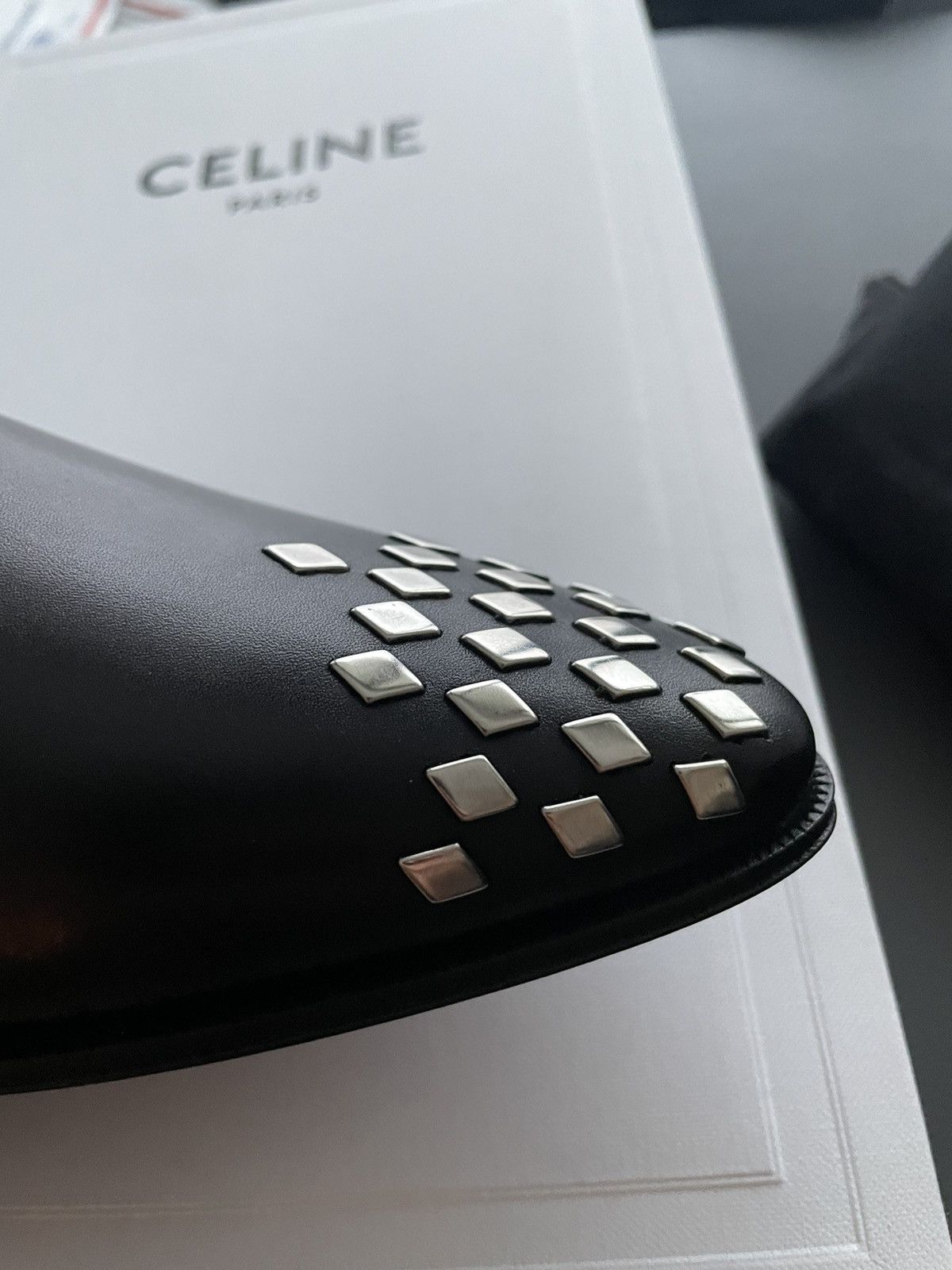 Celine × Hedi Slimane Celine by Hedi Slimane Runway Studded Derby New Size US 12 / EU 45 - 17 Thumbnail