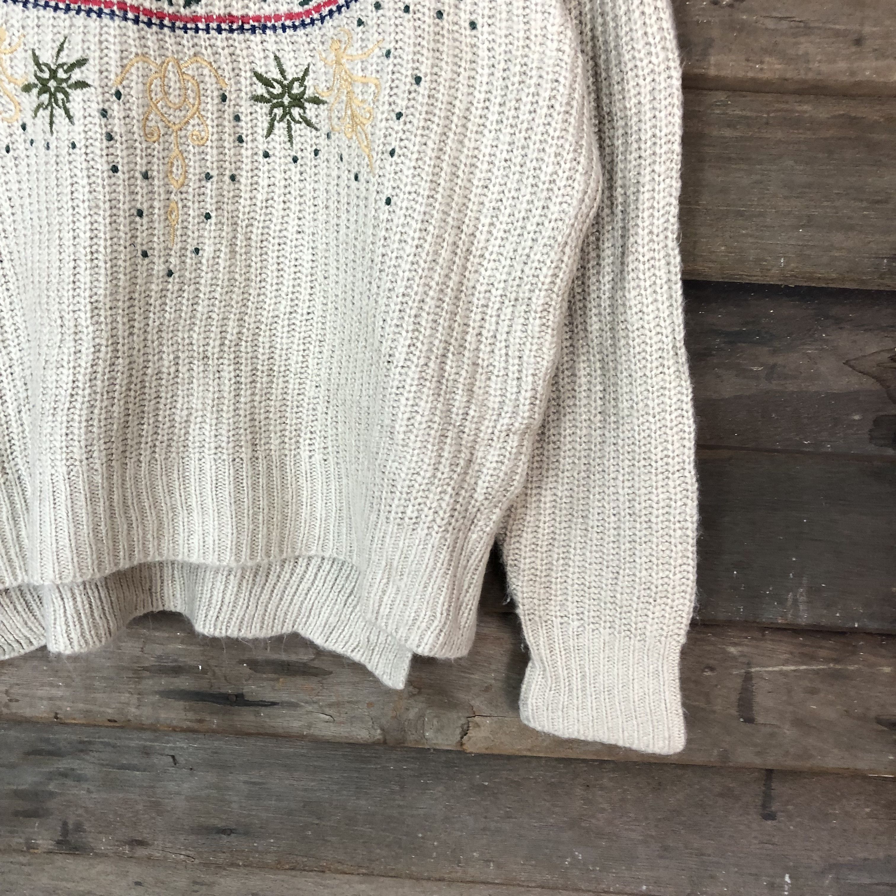 Vintage Moca art embrodery streetwear Brown Knitwear #012 Size US M / EU 48-50 / 2 - 5 Thumbnail