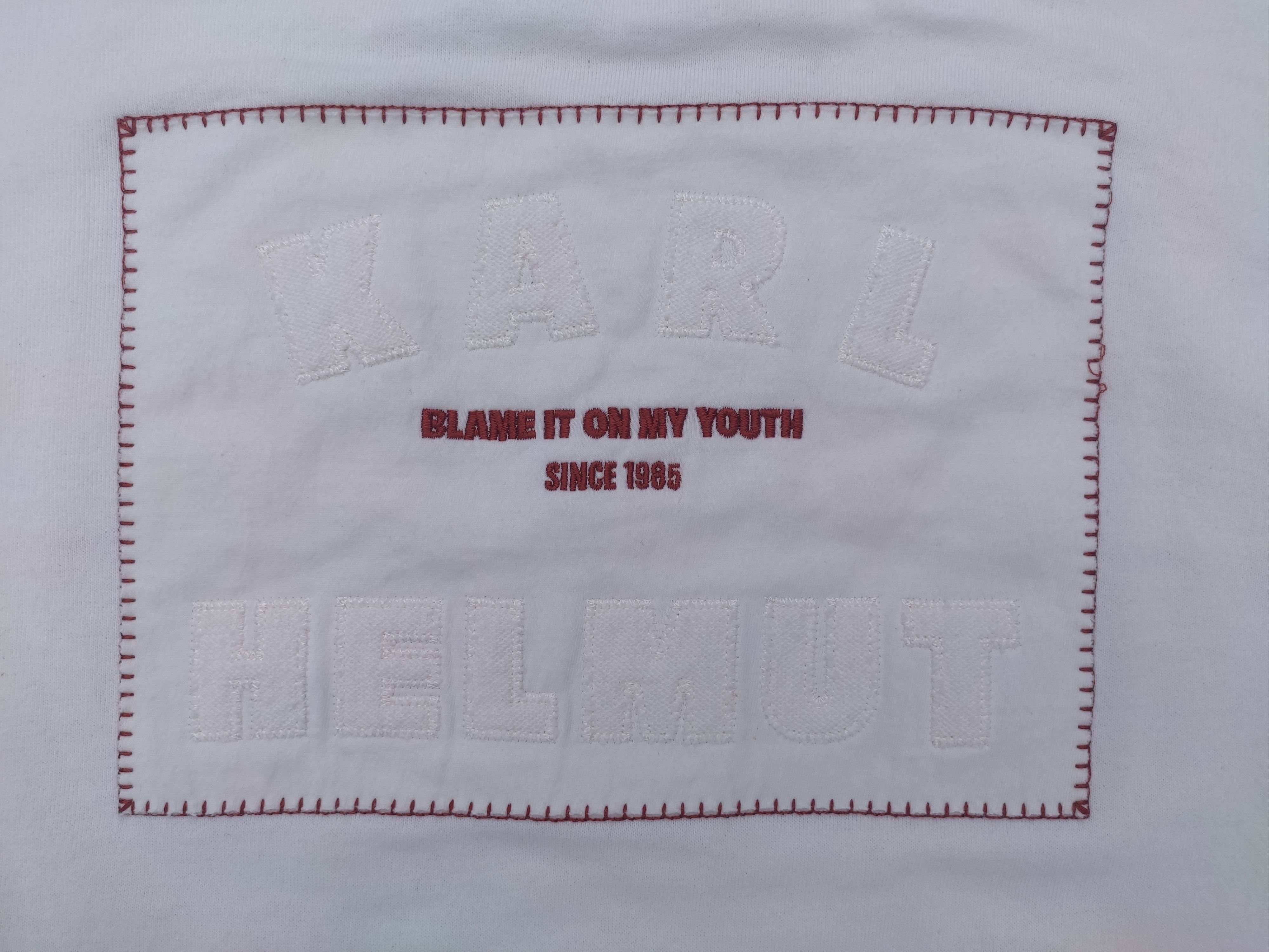 Japanese Brand × Karl Helmut × Vintage Karl Helmut Pullover Hoodie Size US L / EU 52-54 / 3 - 4 Thumbnail