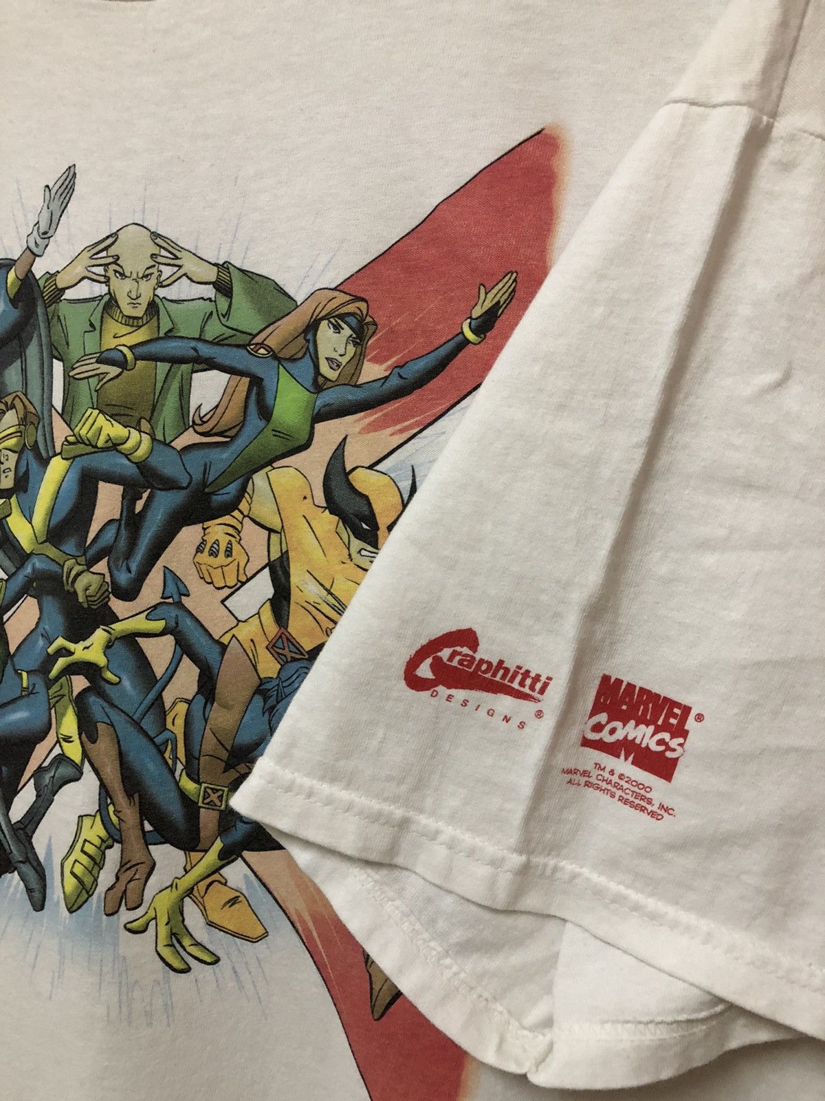 Marvel Comics × Vintage Vintage 00s Marvel Comics Characters Nice Print Tee Shirt Size US XL / EU 56 / 4 - 7 Thumbnail
