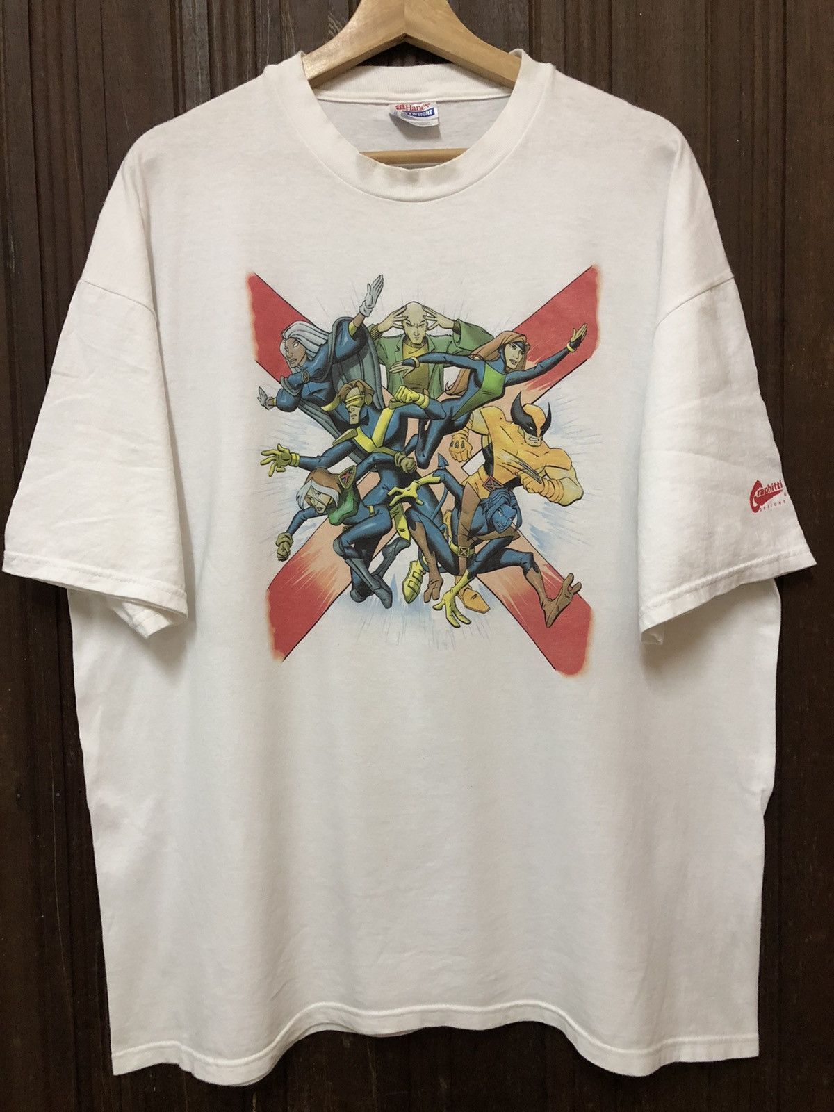 Marvel Comics × Vintage Vintage 00s Marvel Comics Characters Nice Print Tee Shirt Size US XL / EU 56 / 4 - 4 Thumbnail