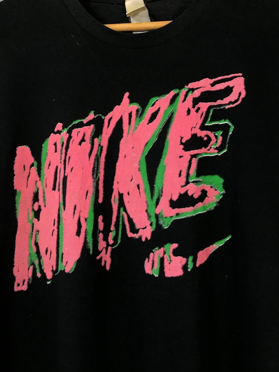 Nike × Vintage Nike swoosh streetwear vintage tee Size US M / EU 48-50 / 2 - 3 Thumbnail
