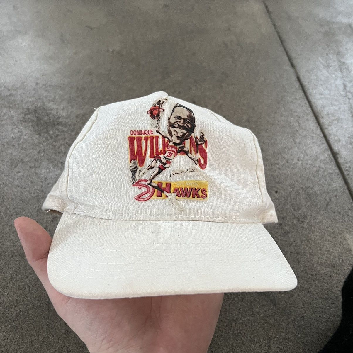 Vintage original 87-88 vintage Atlanta Hawks hat Salem sportswear Size ONE SIZE - 1 Thumbnail