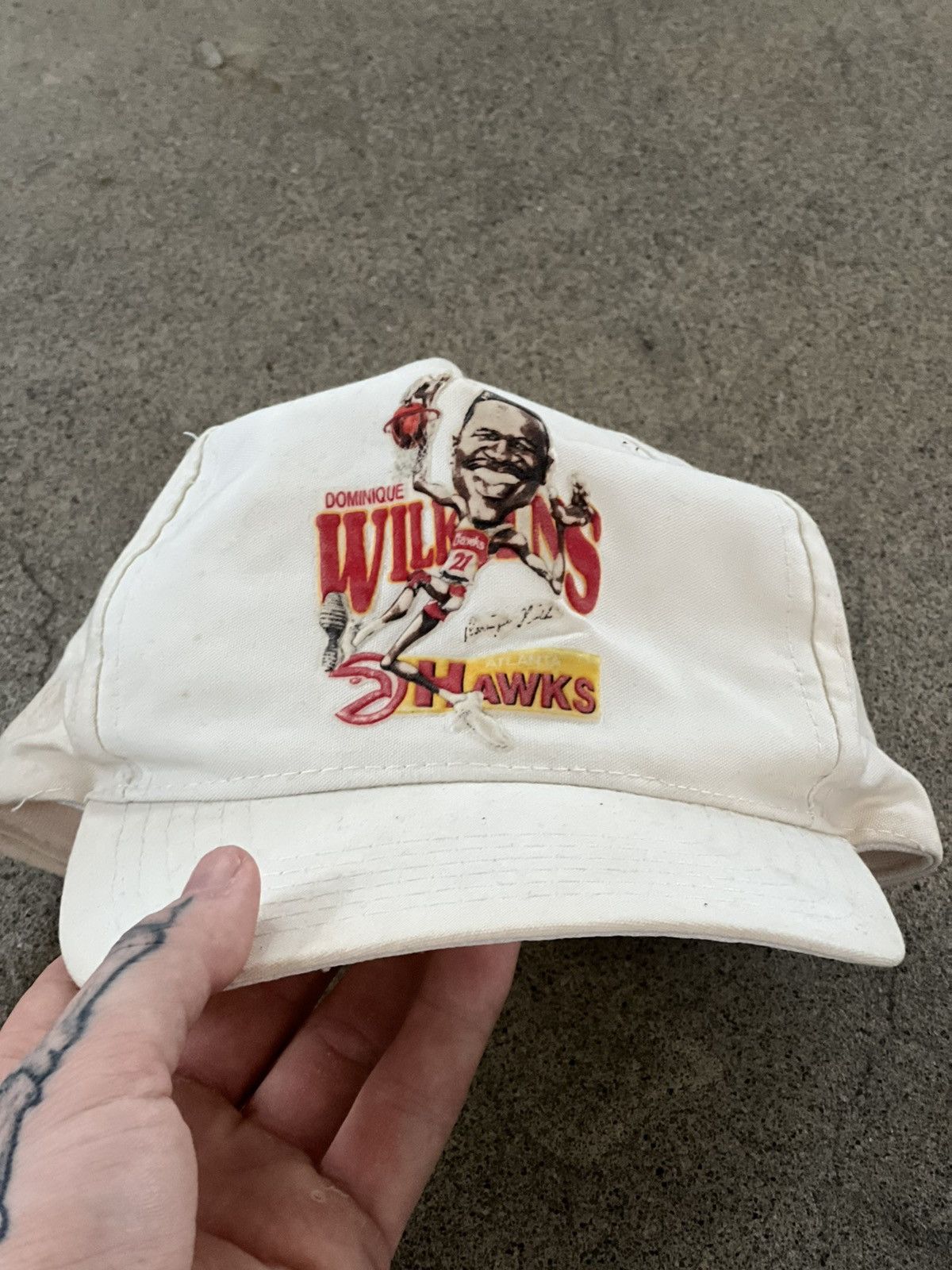 Vintage original 87-88 vintage Atlanta Hawks hat Salem sportswear Size ONE SIZE - 2 Thumbnail